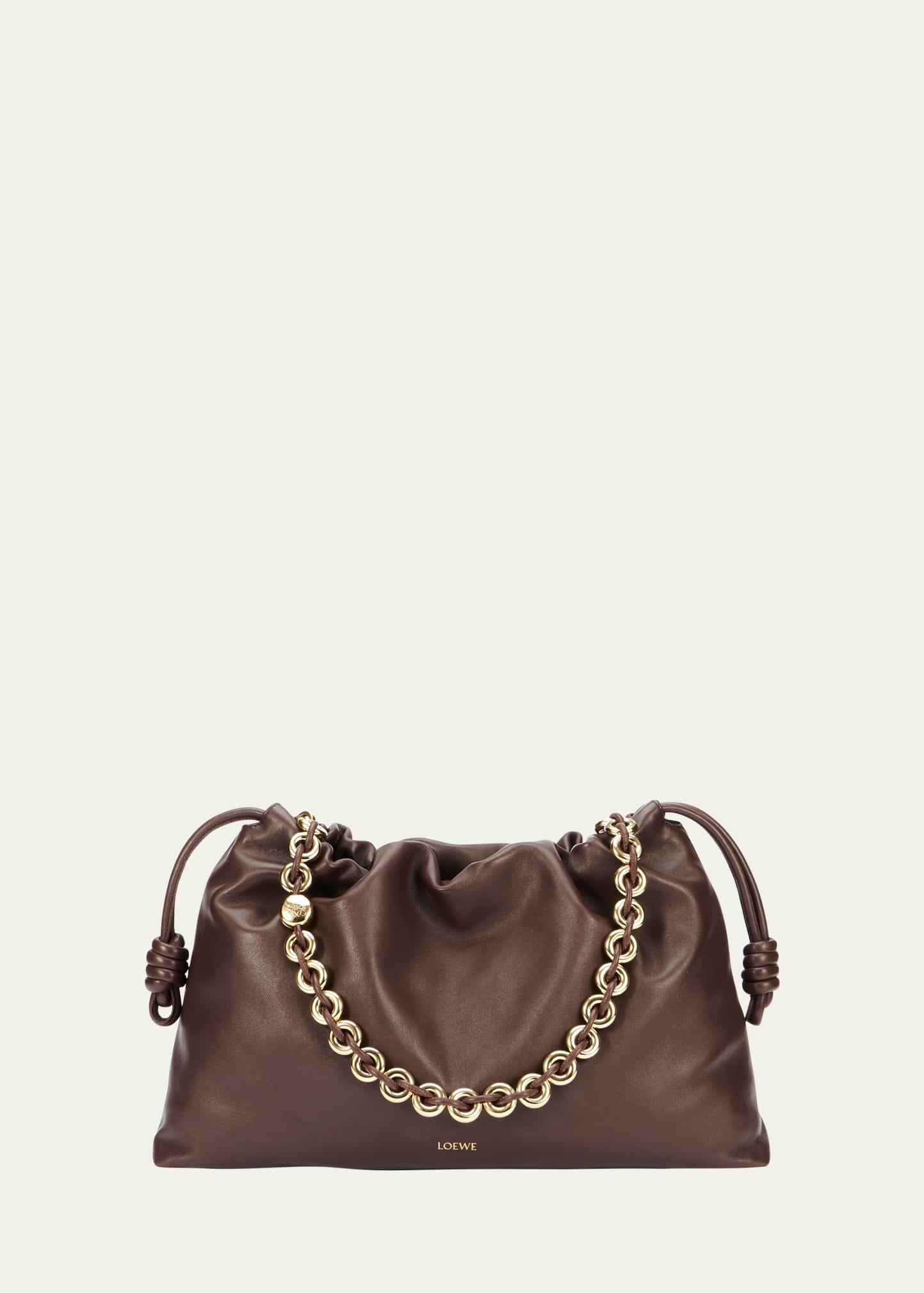 flamenco large shoulder bag in nappa leather