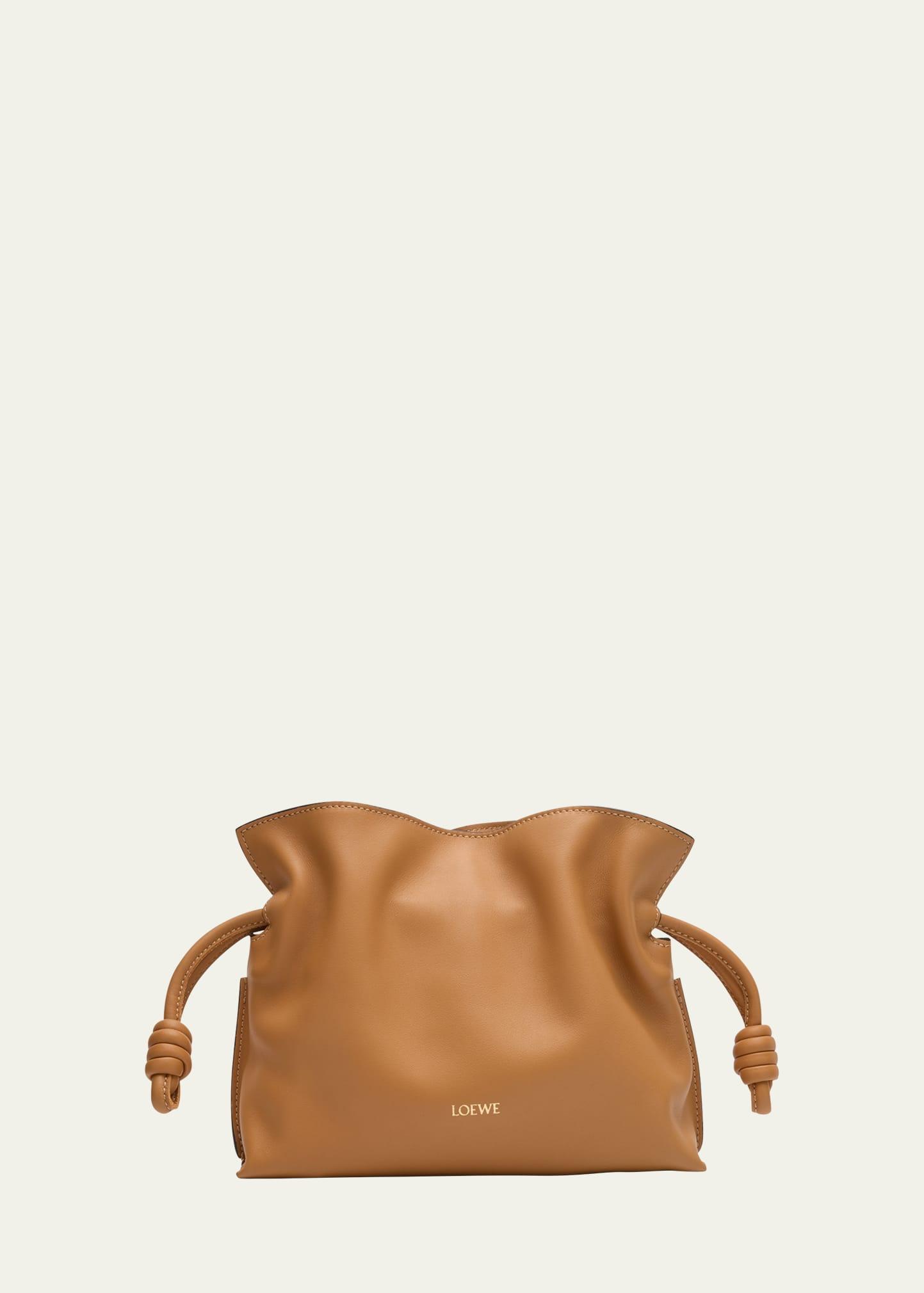 flamenco mini clutch bag in napa leather