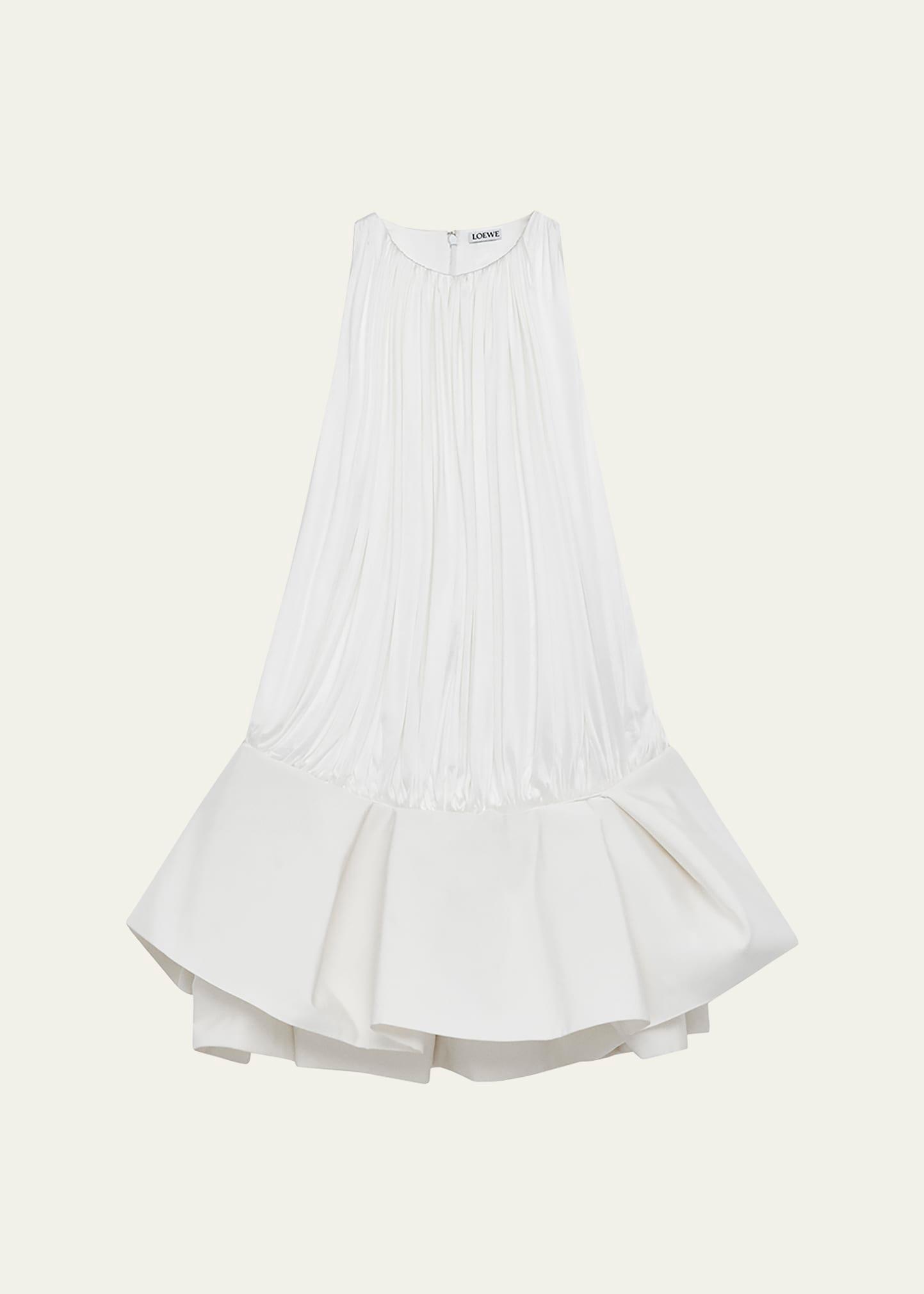 flamenco pleated drop-waist mini dress