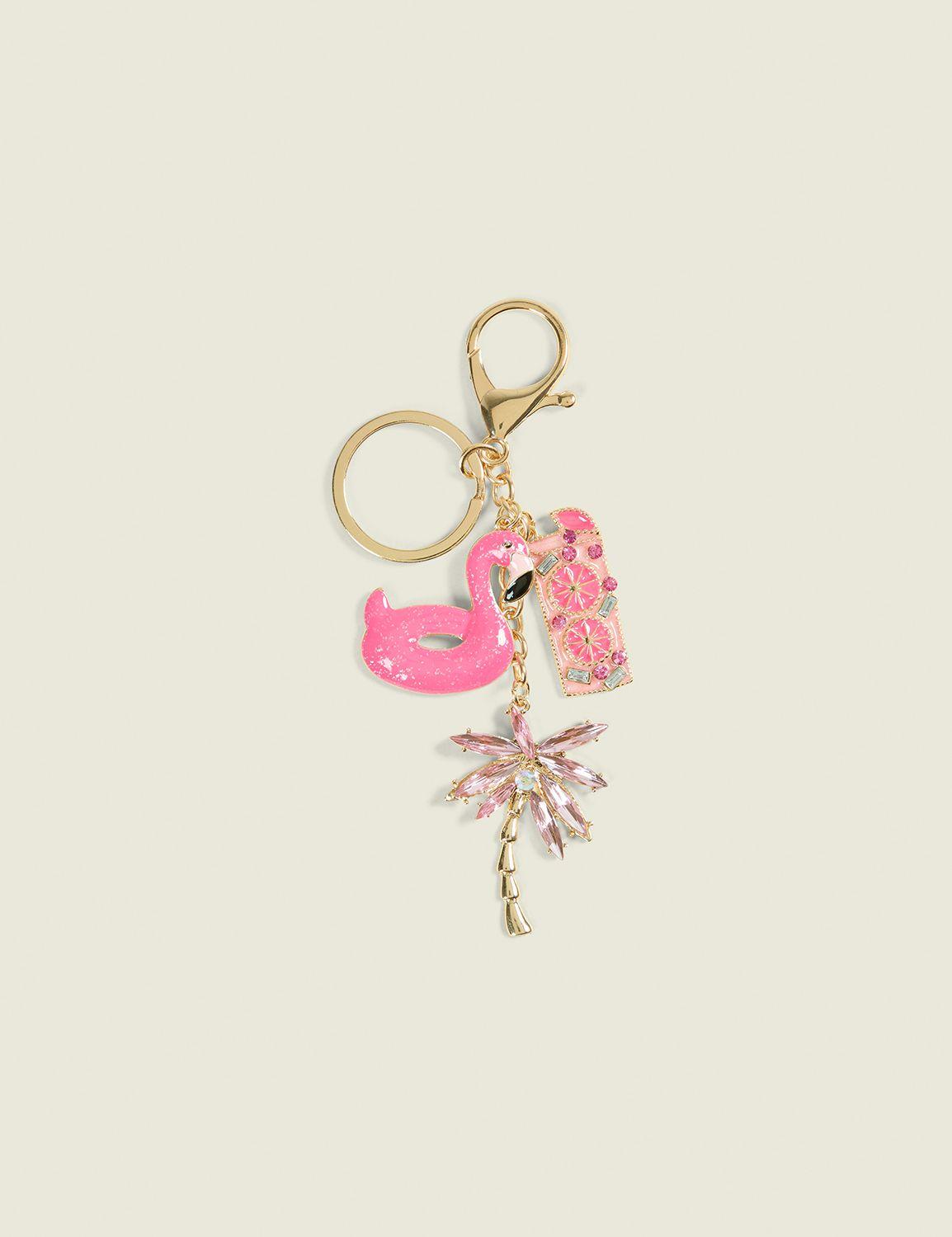 flamingo bag charm