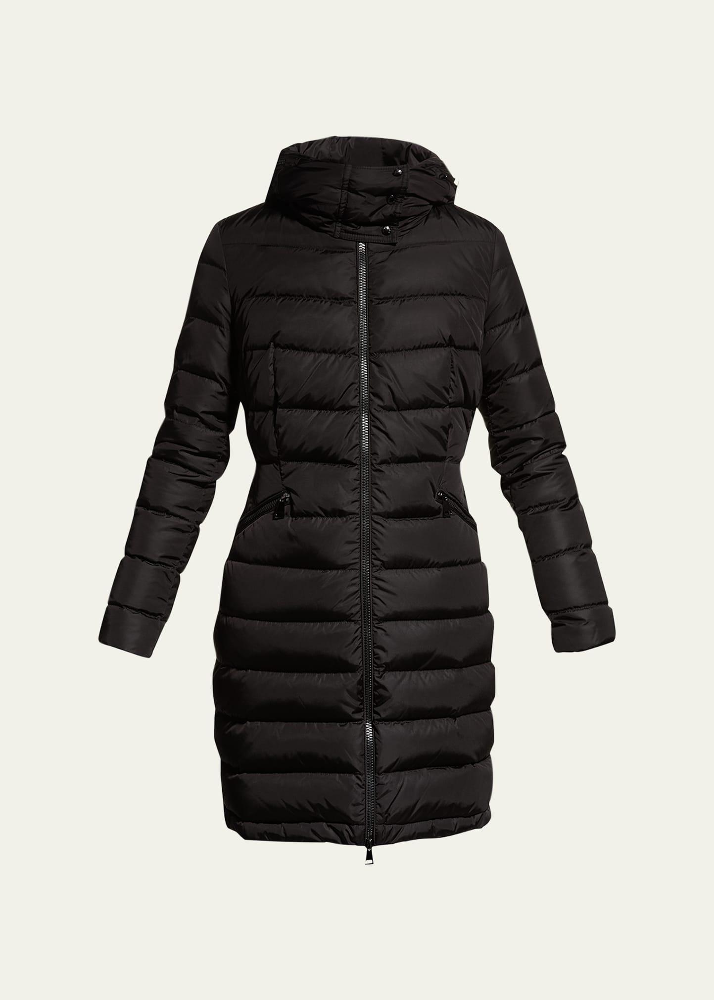 flammette high-neck puffer coat