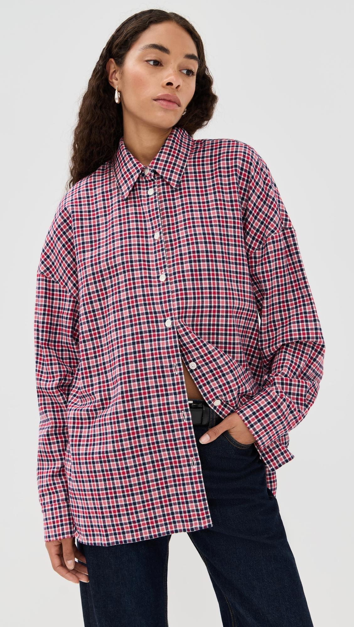 flannel menswear shirting oversized shirt