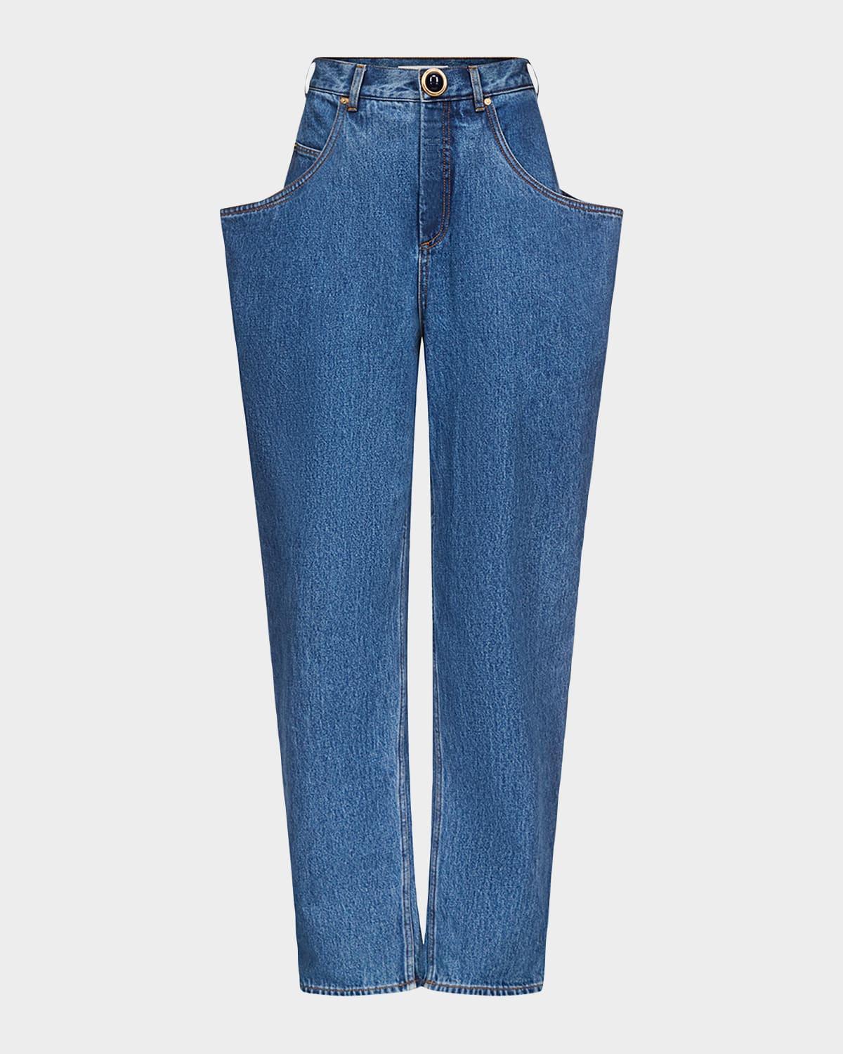 flare pocket jeans