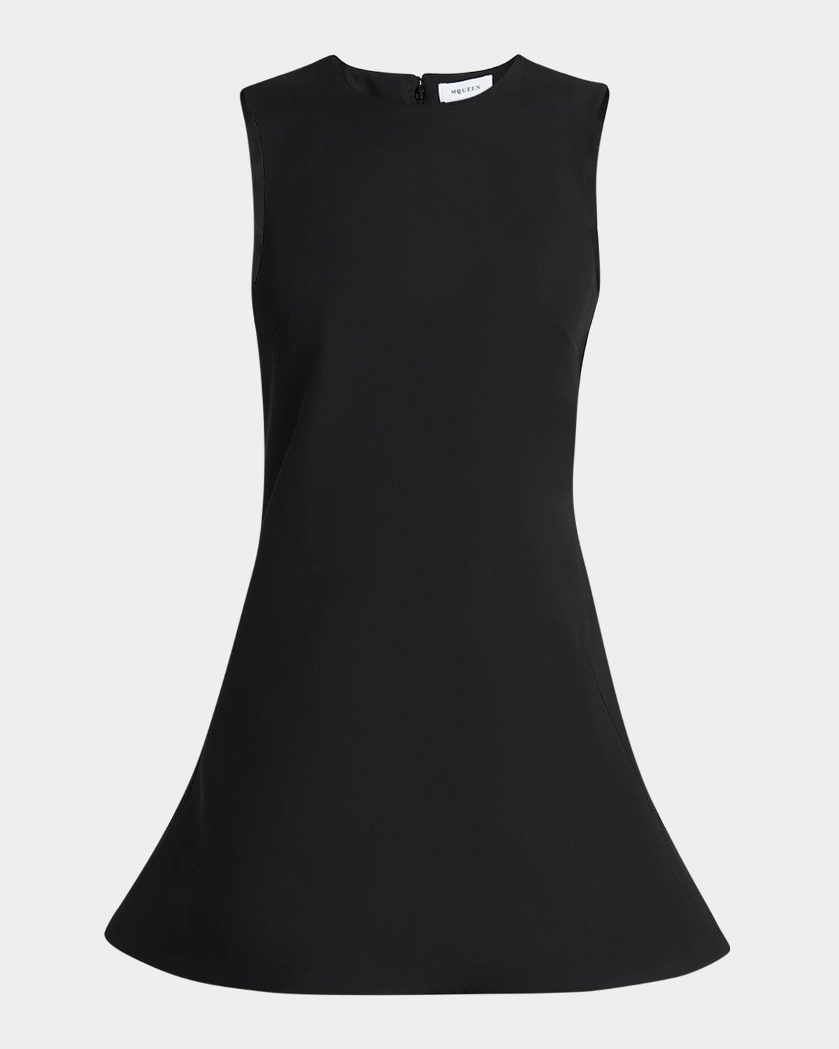 flared a-line sleeveless mini dress