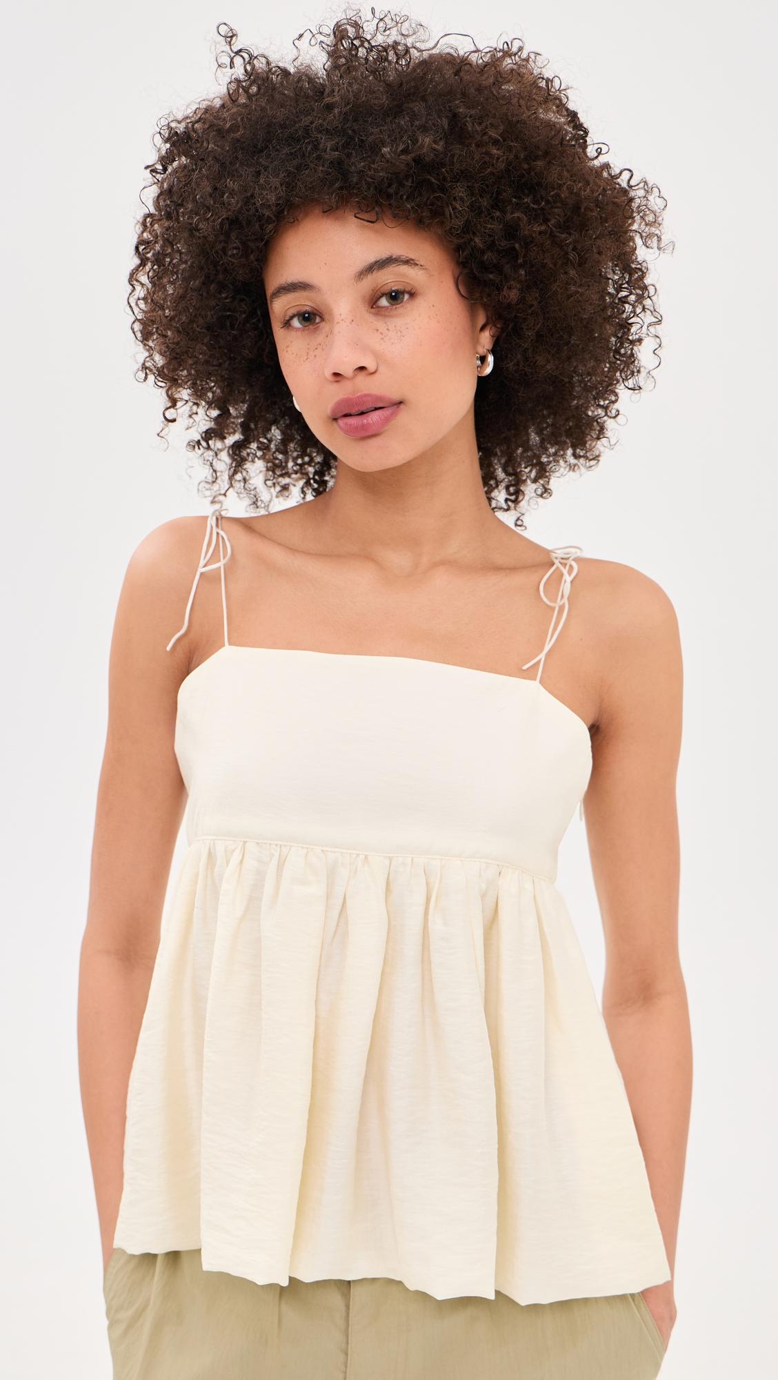 flared bustier blouse
