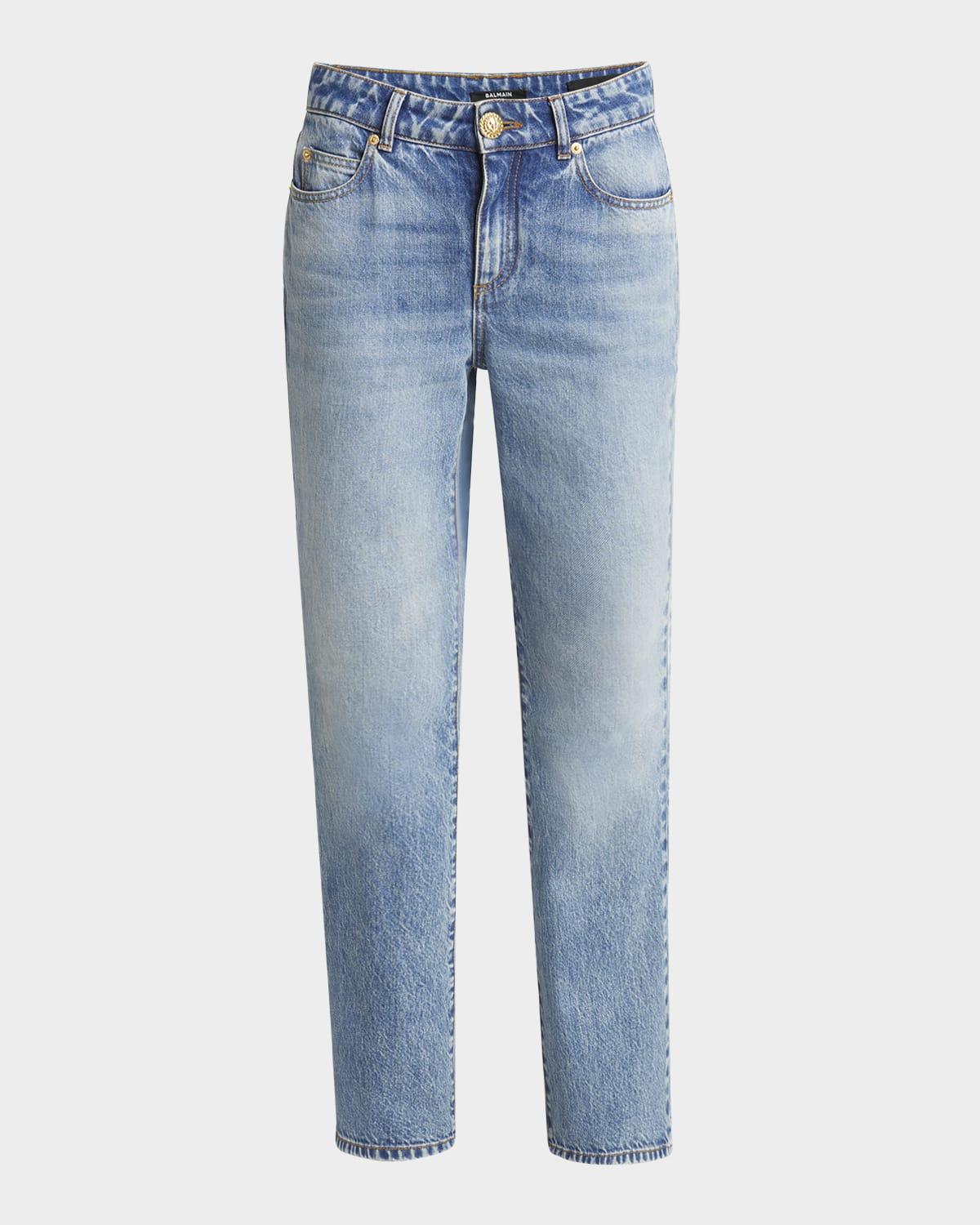 flared denim pants
