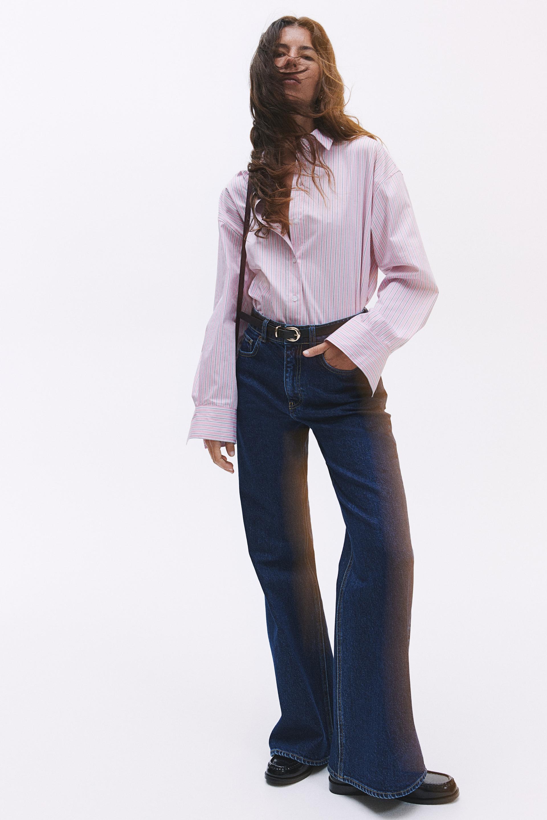flared high jeans