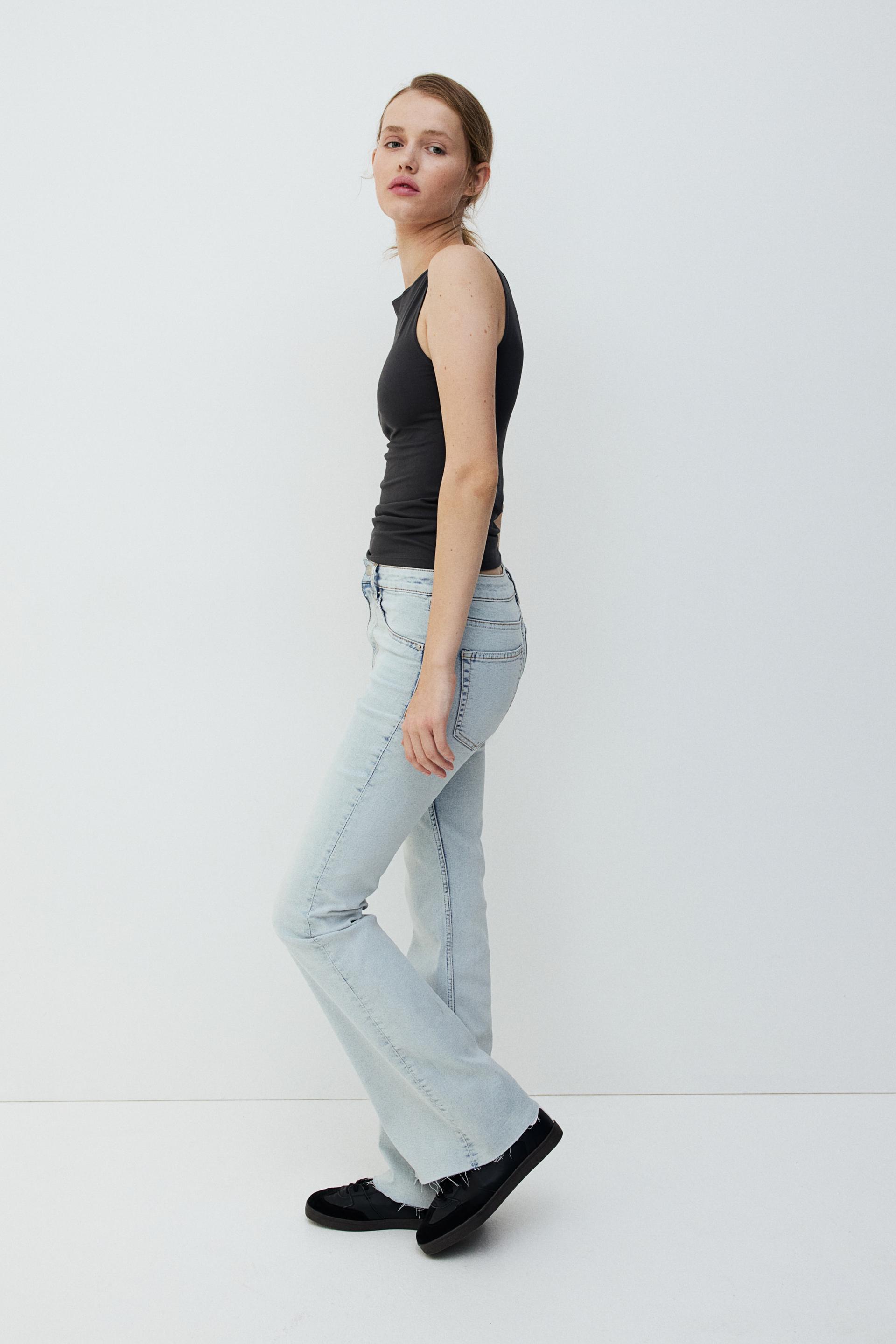 flared high jeans
