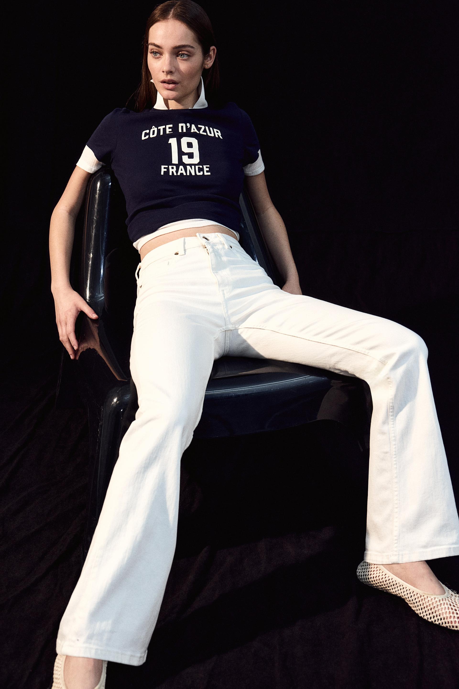 flared high jeans