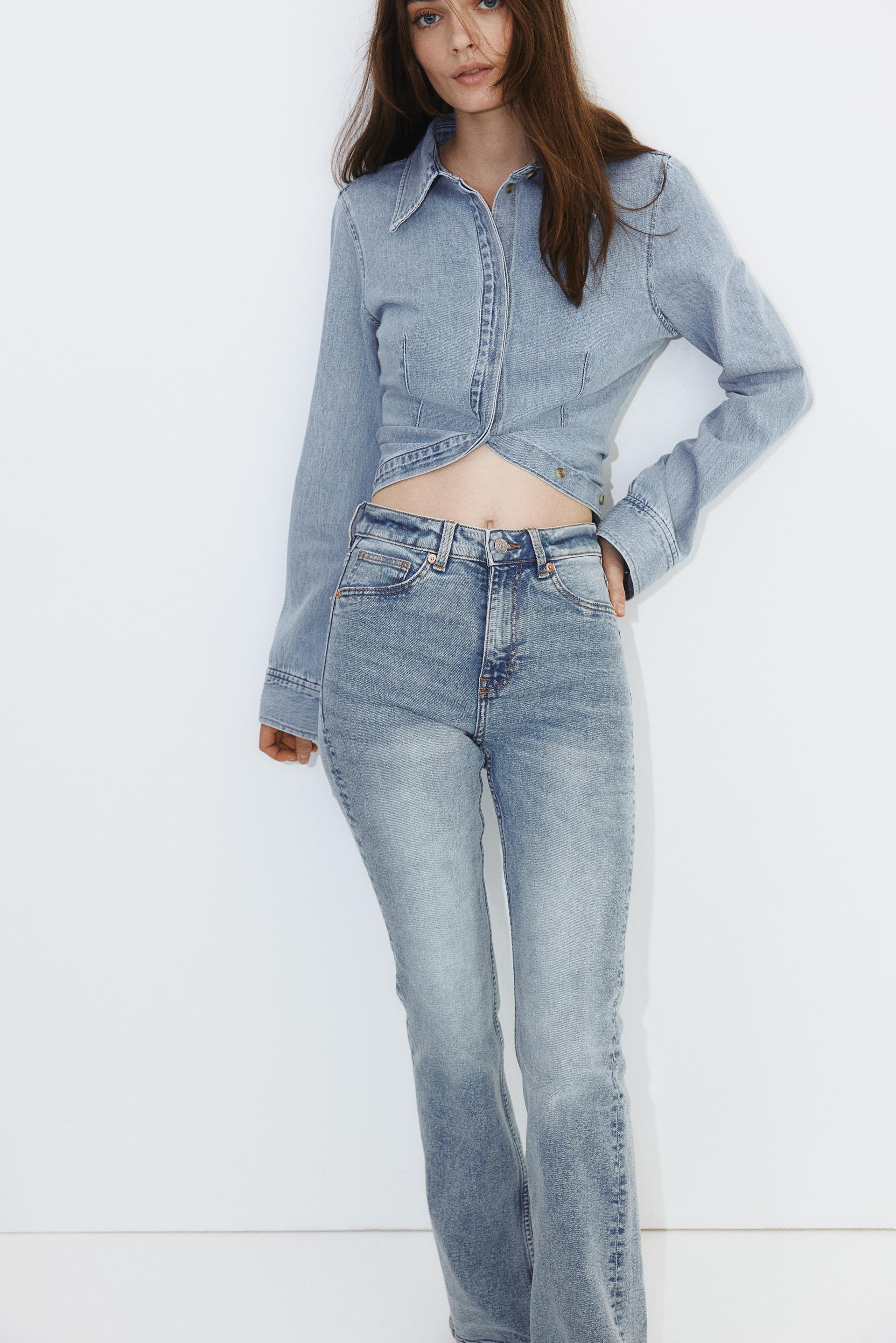 flared high jeans