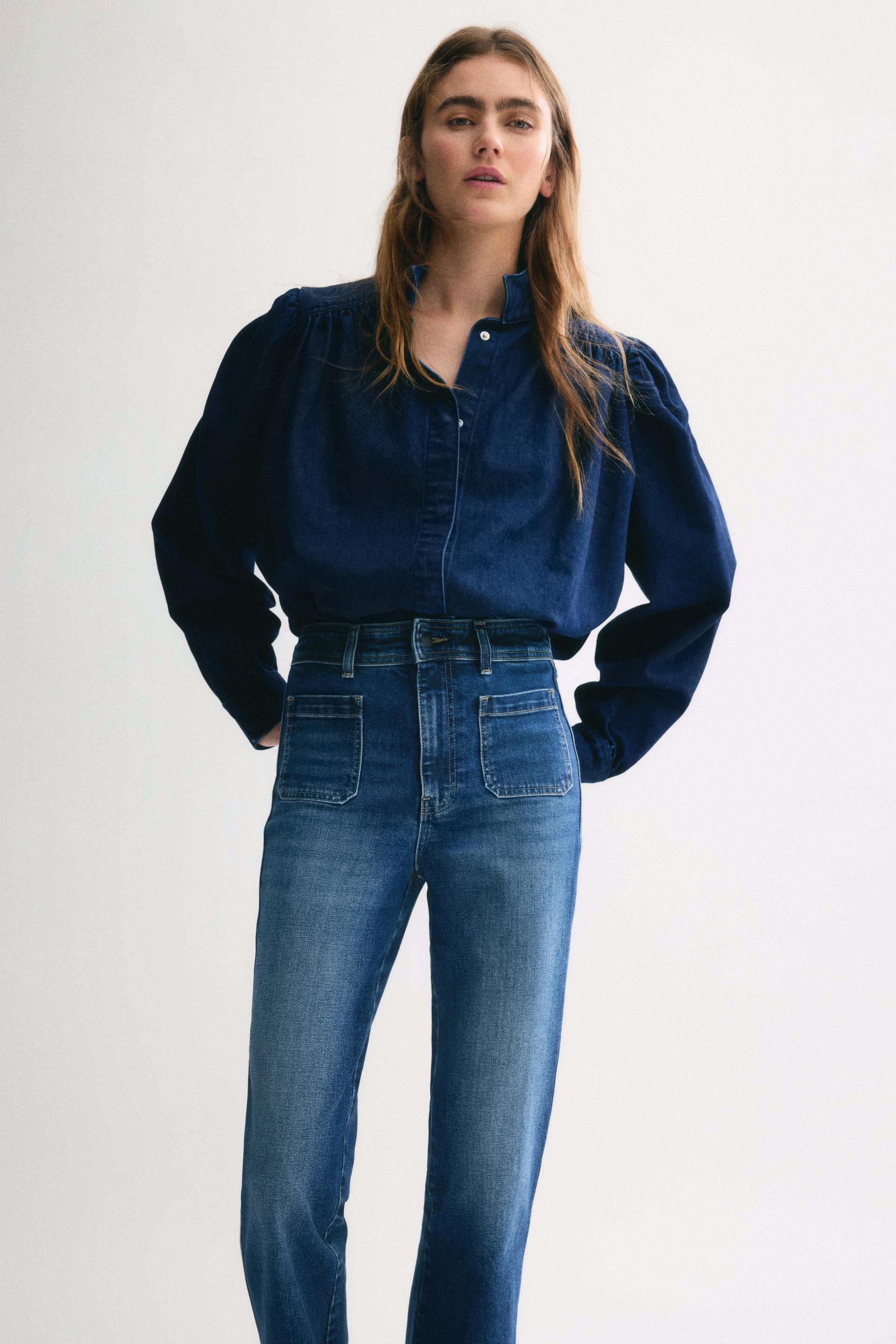 flared high jeans