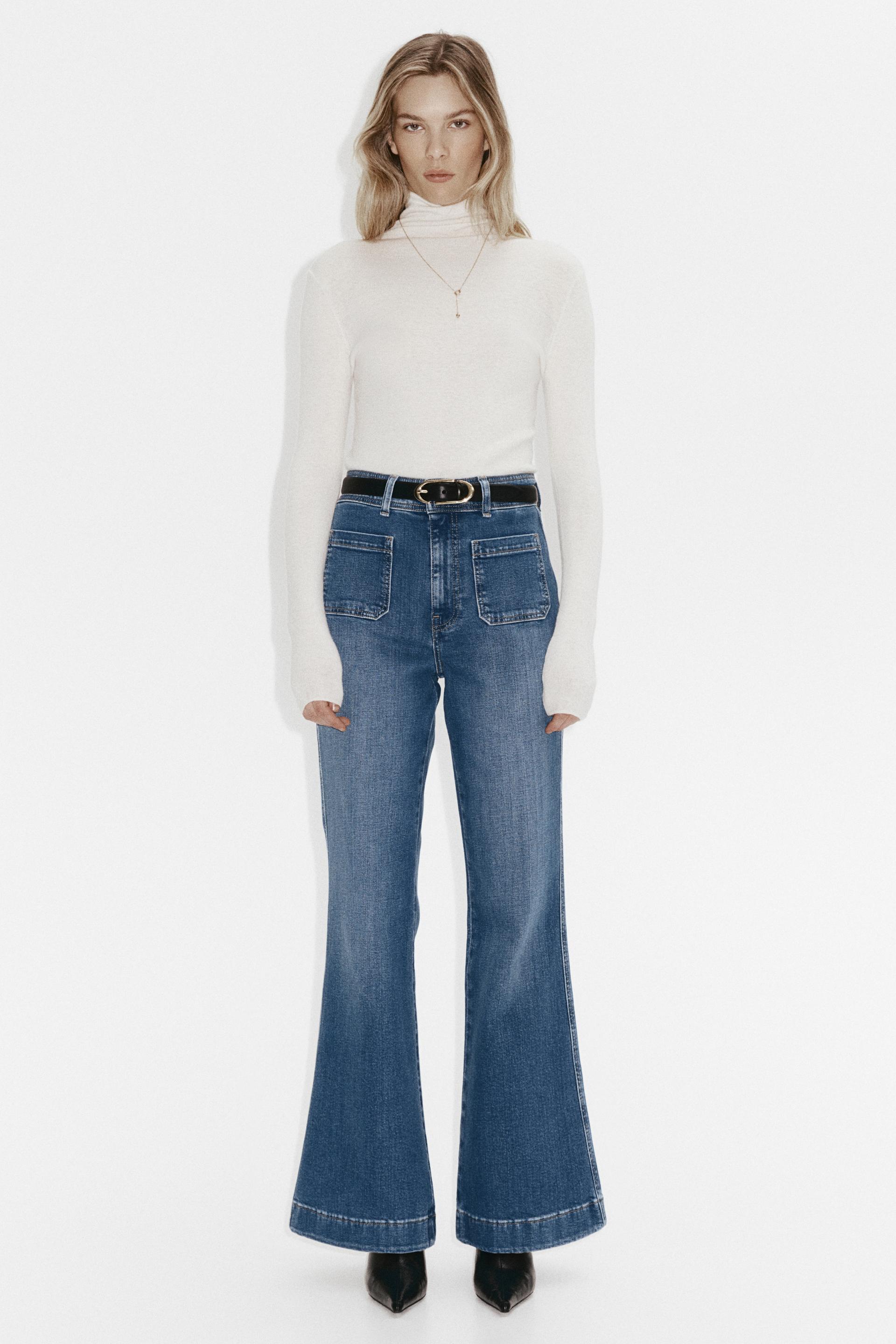 flared high jeans