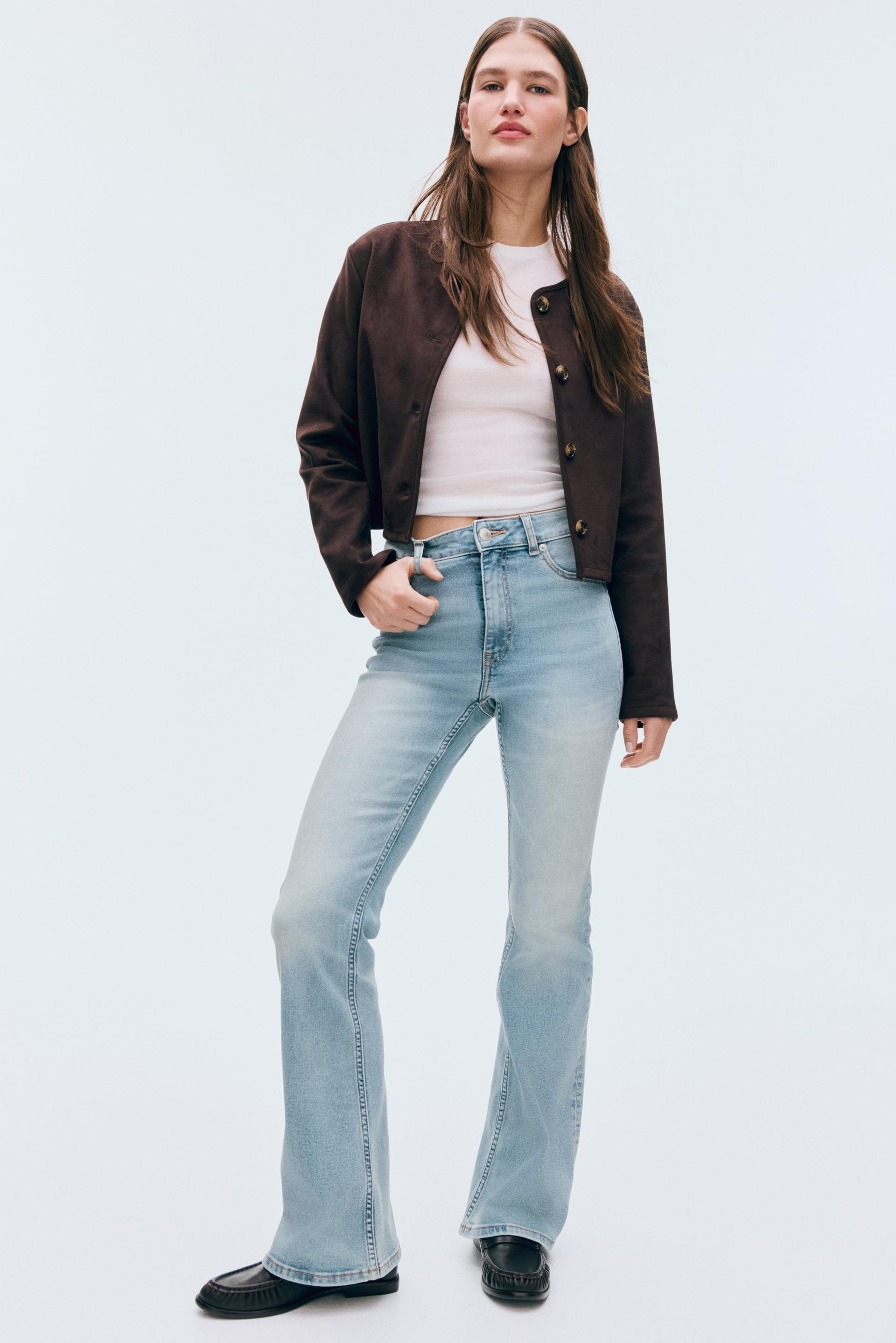 flared high jeans