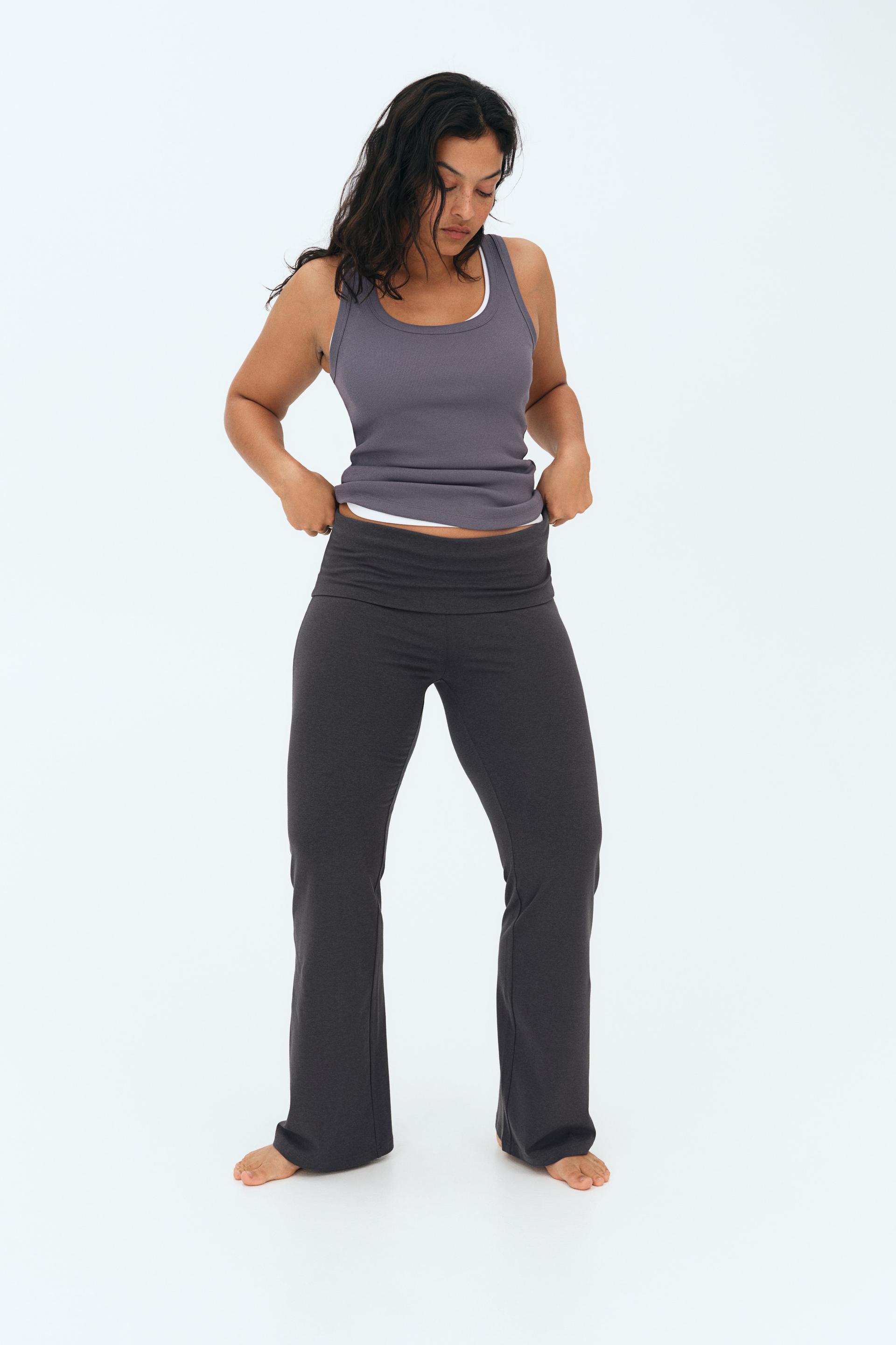 flared jersey pants