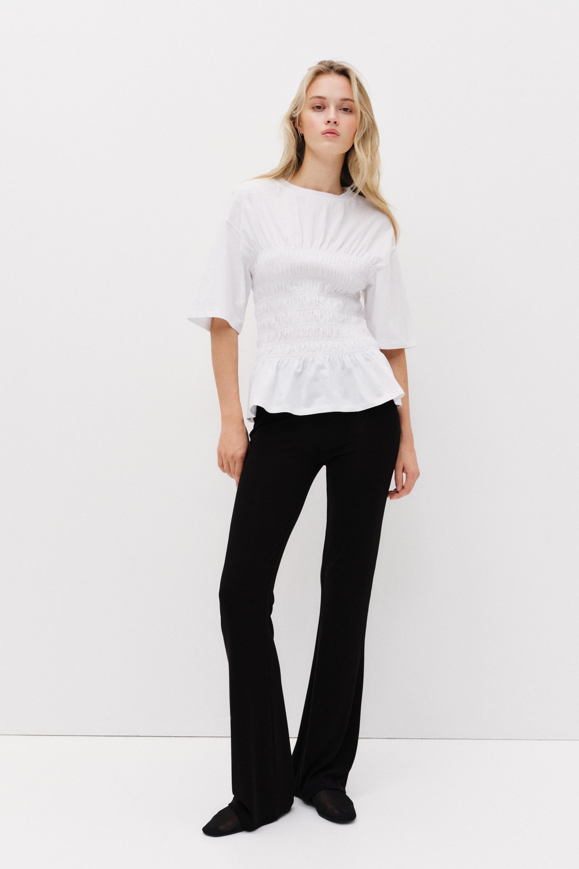 flared jersey pants
