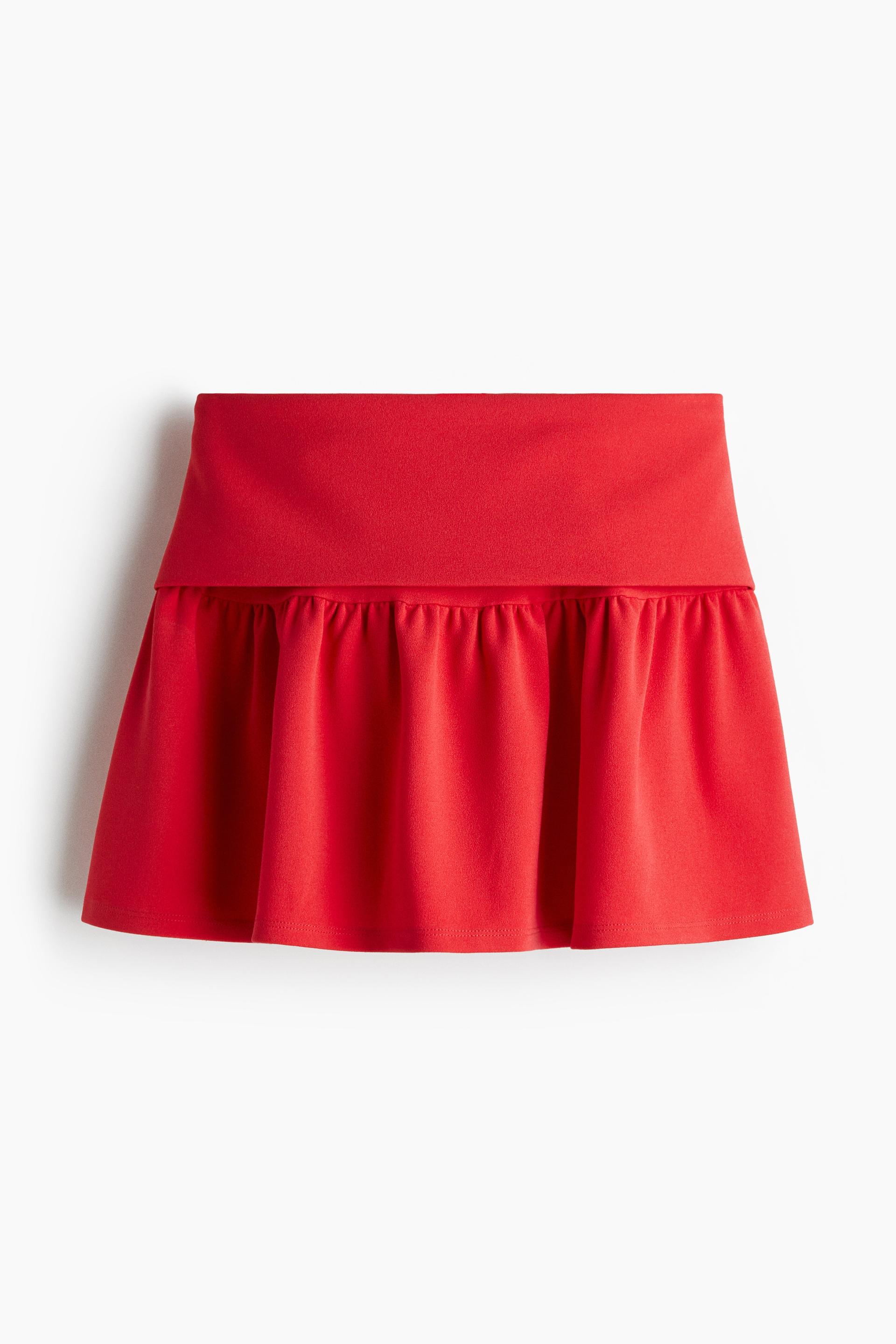 flared jersey skirt