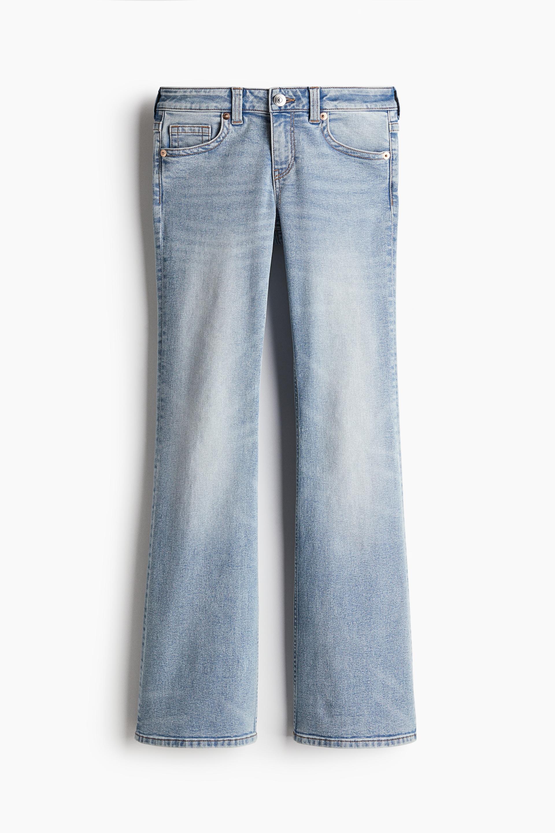 flared low jeans