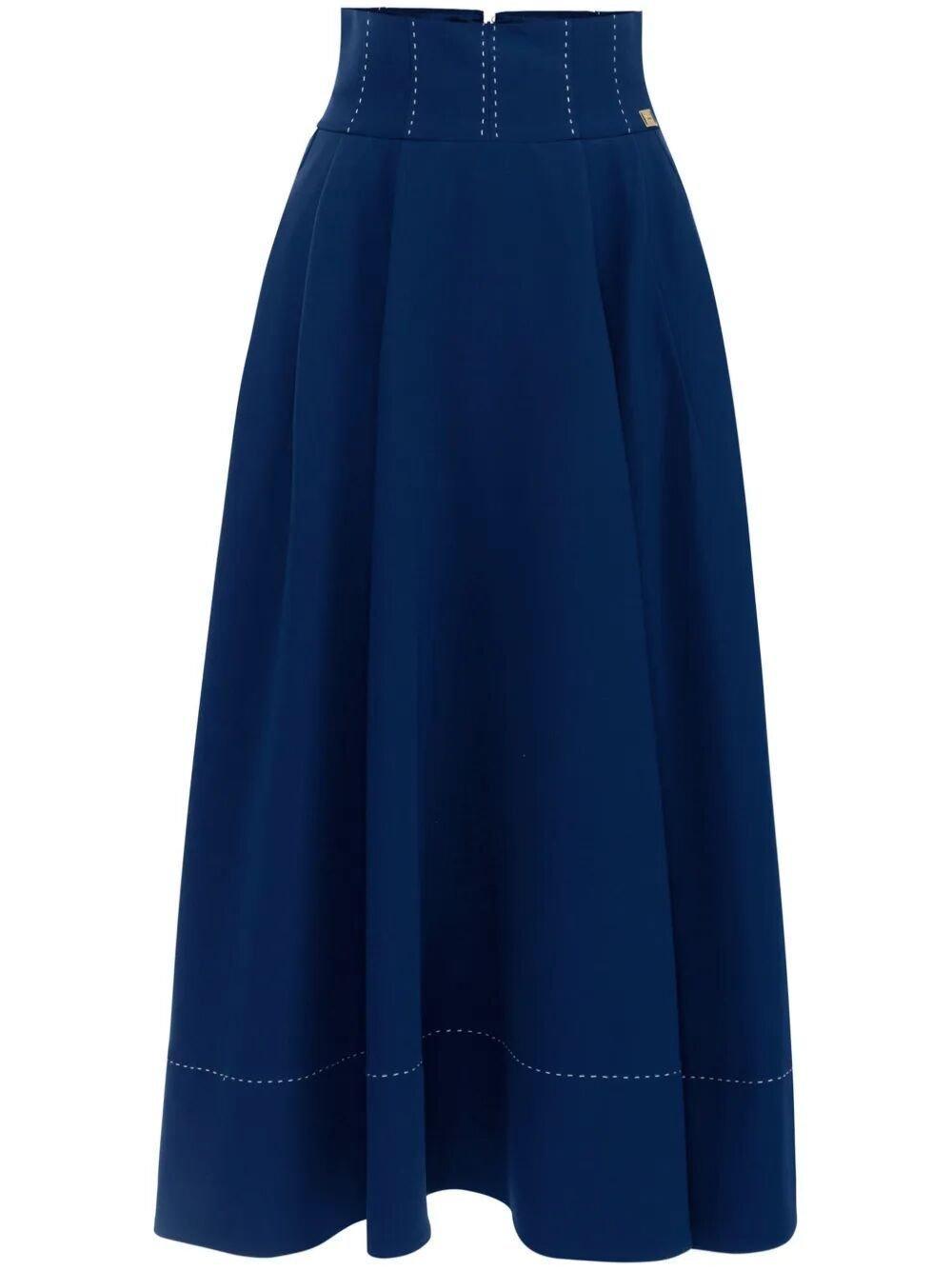 flared midi skirt elisabetta franchi