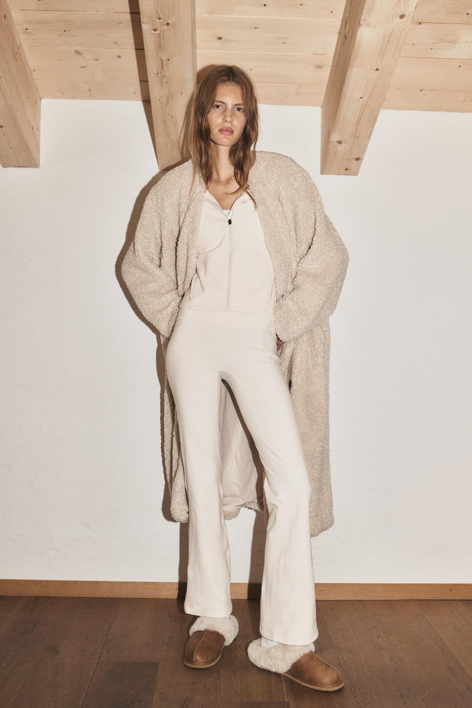 flared sports fleece leggings with softmove™