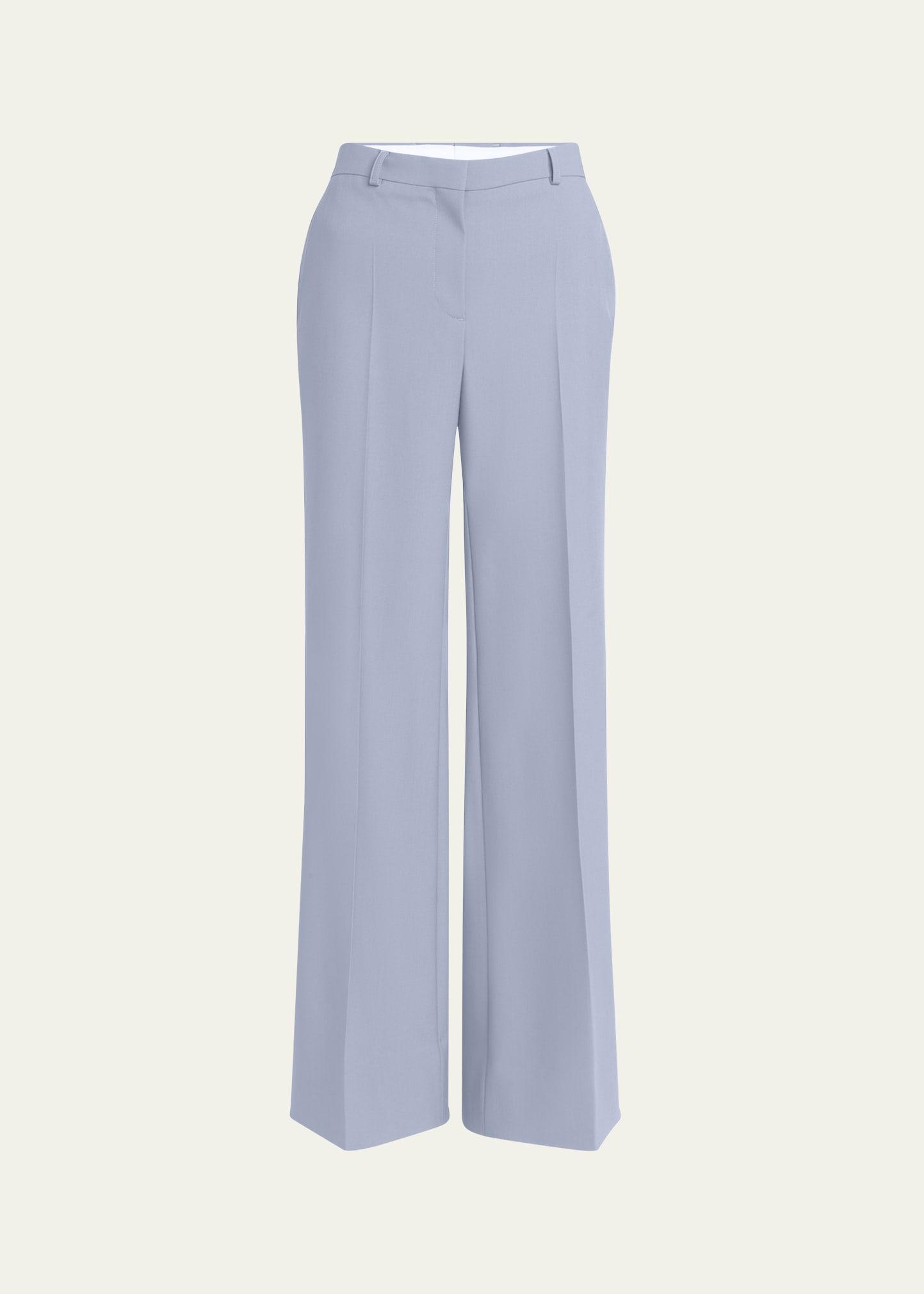 flared suiting wool trousers