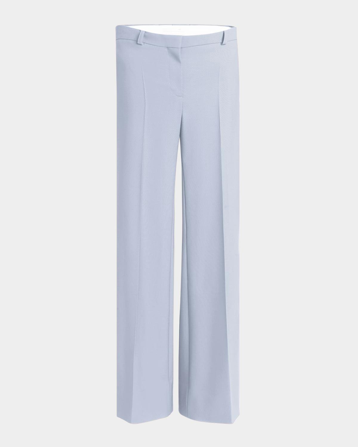flared suiting wool trousers