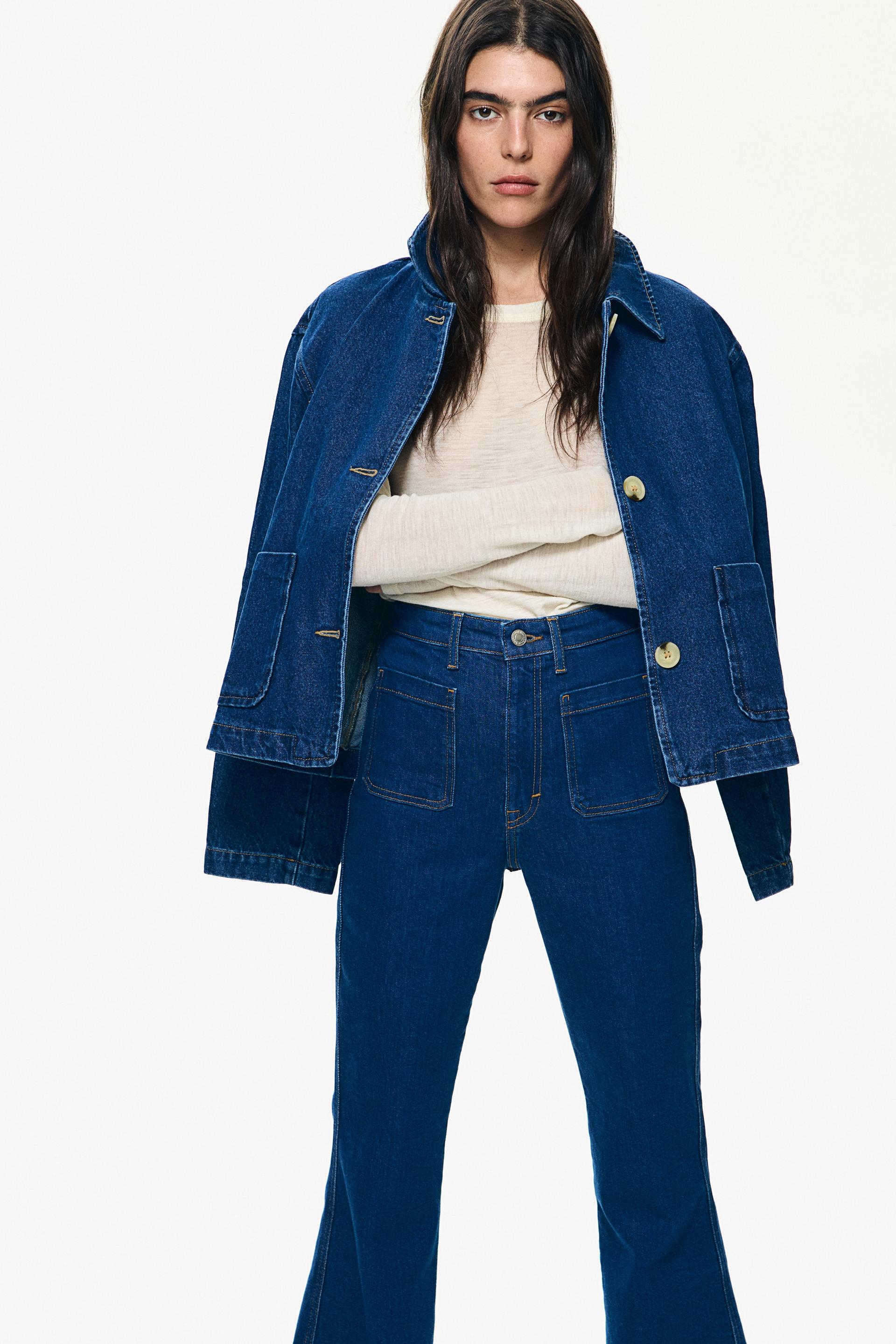 flared ultra high jeans