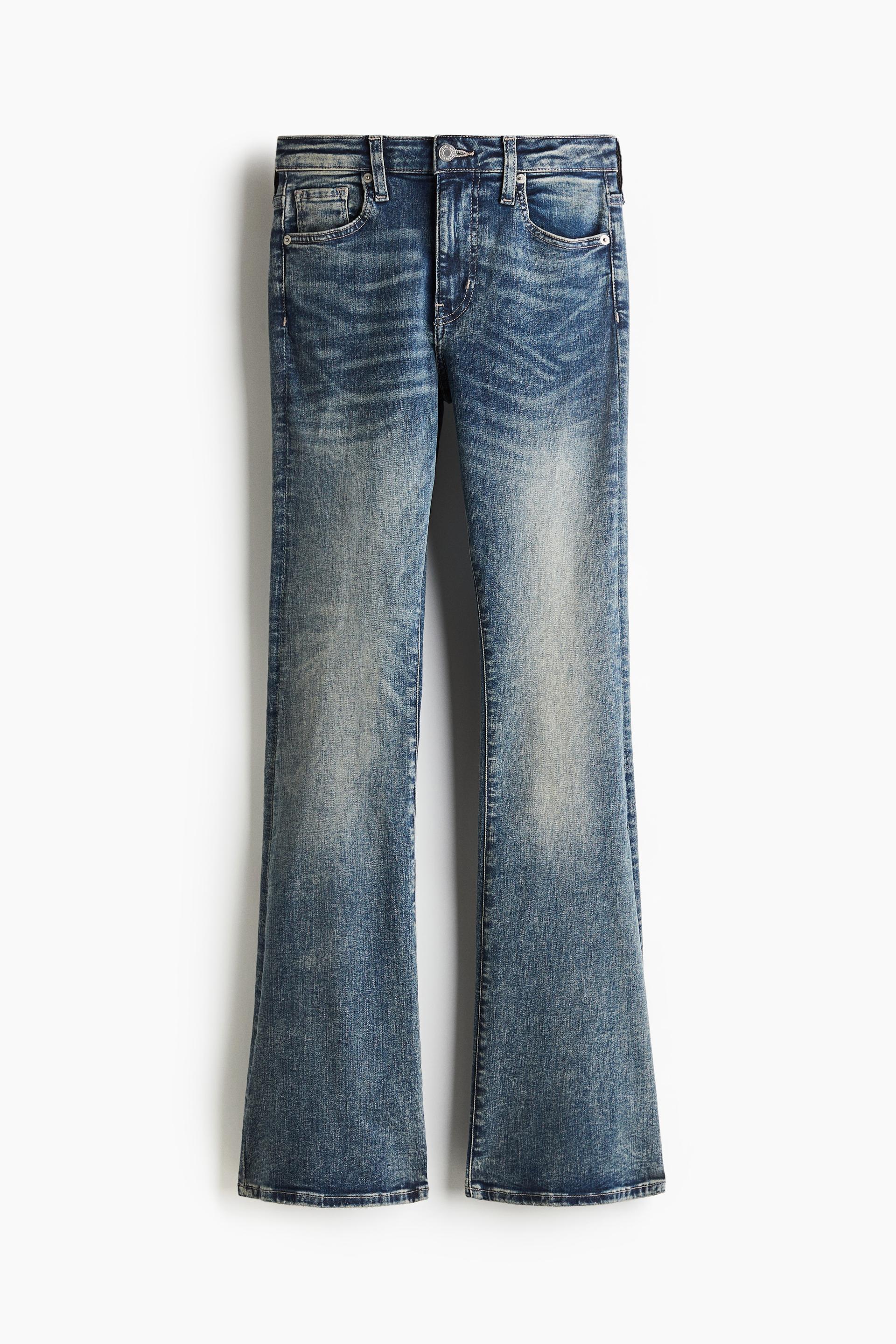 flared ultra high jeans
