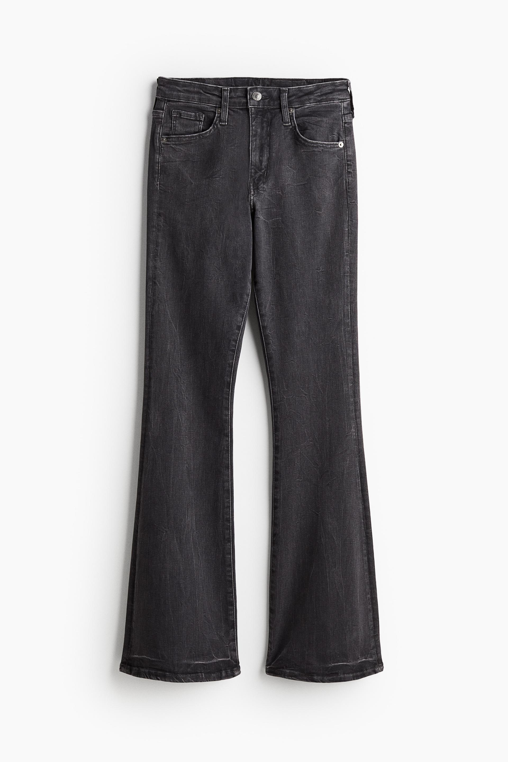 flared ultra high jeans