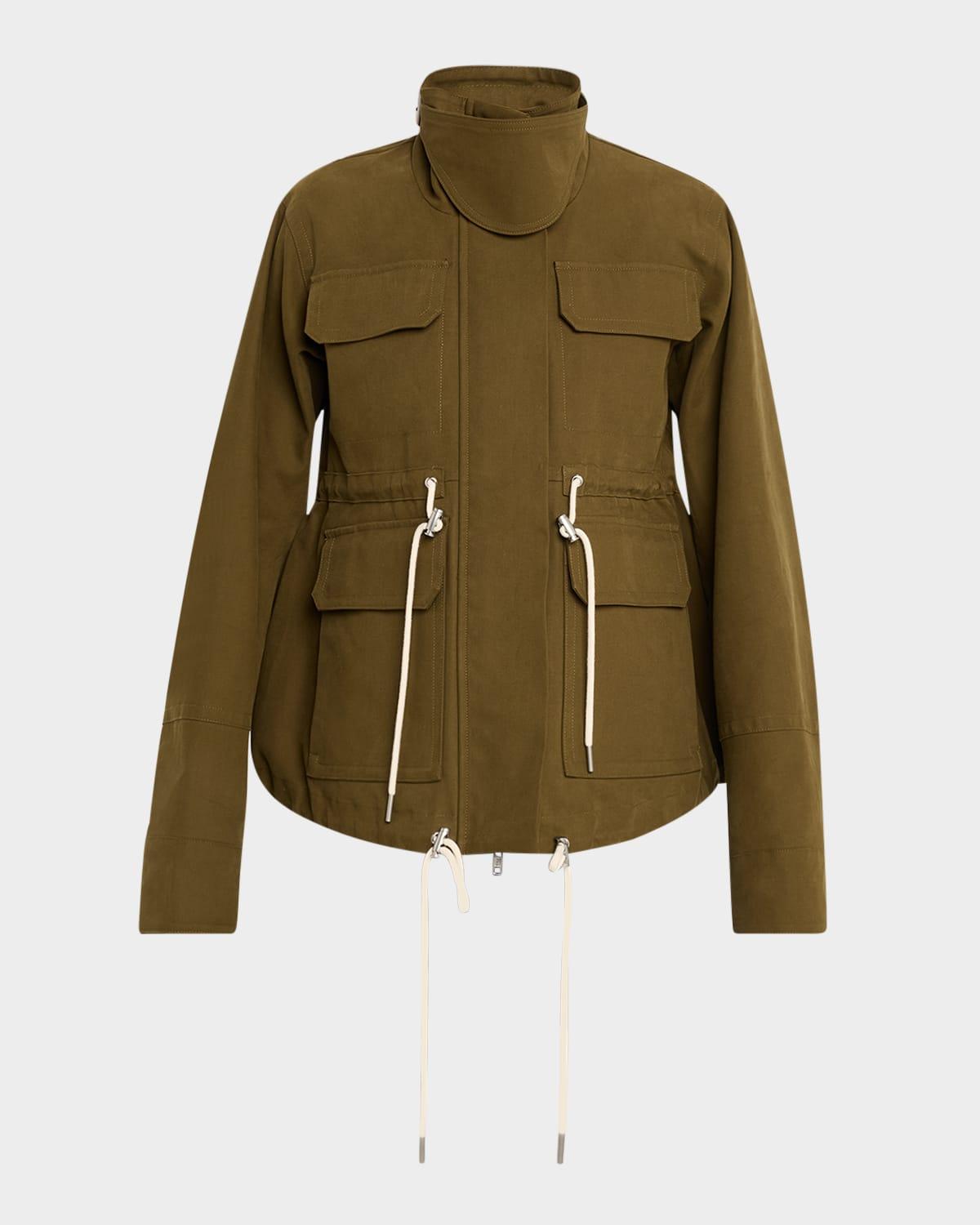 flated military jacket