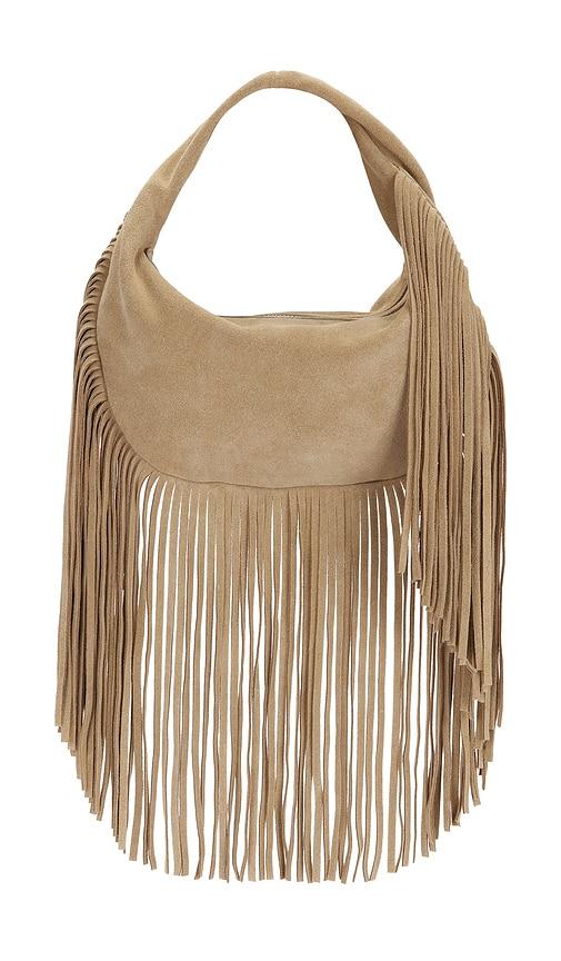 flattered agnes mini bag in tan.