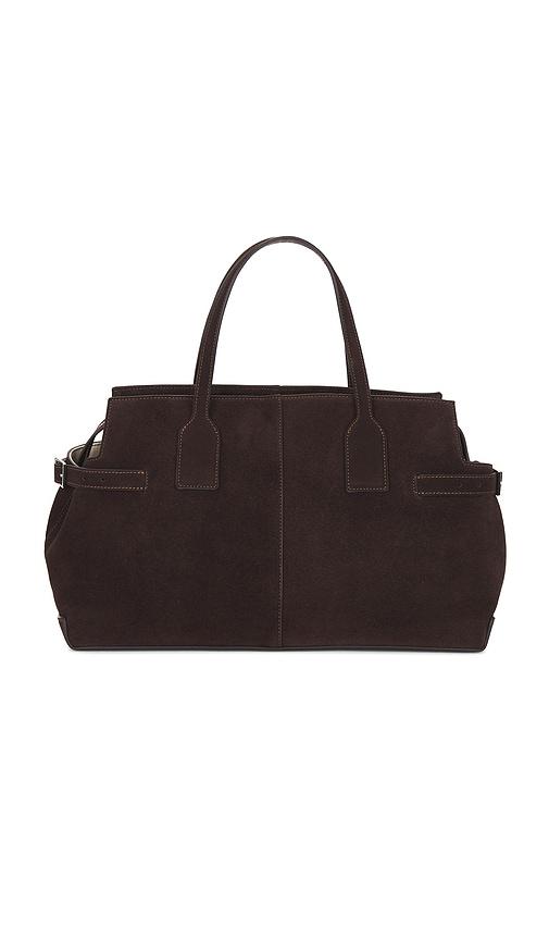 flattered lisa bowler bag in chocolate.