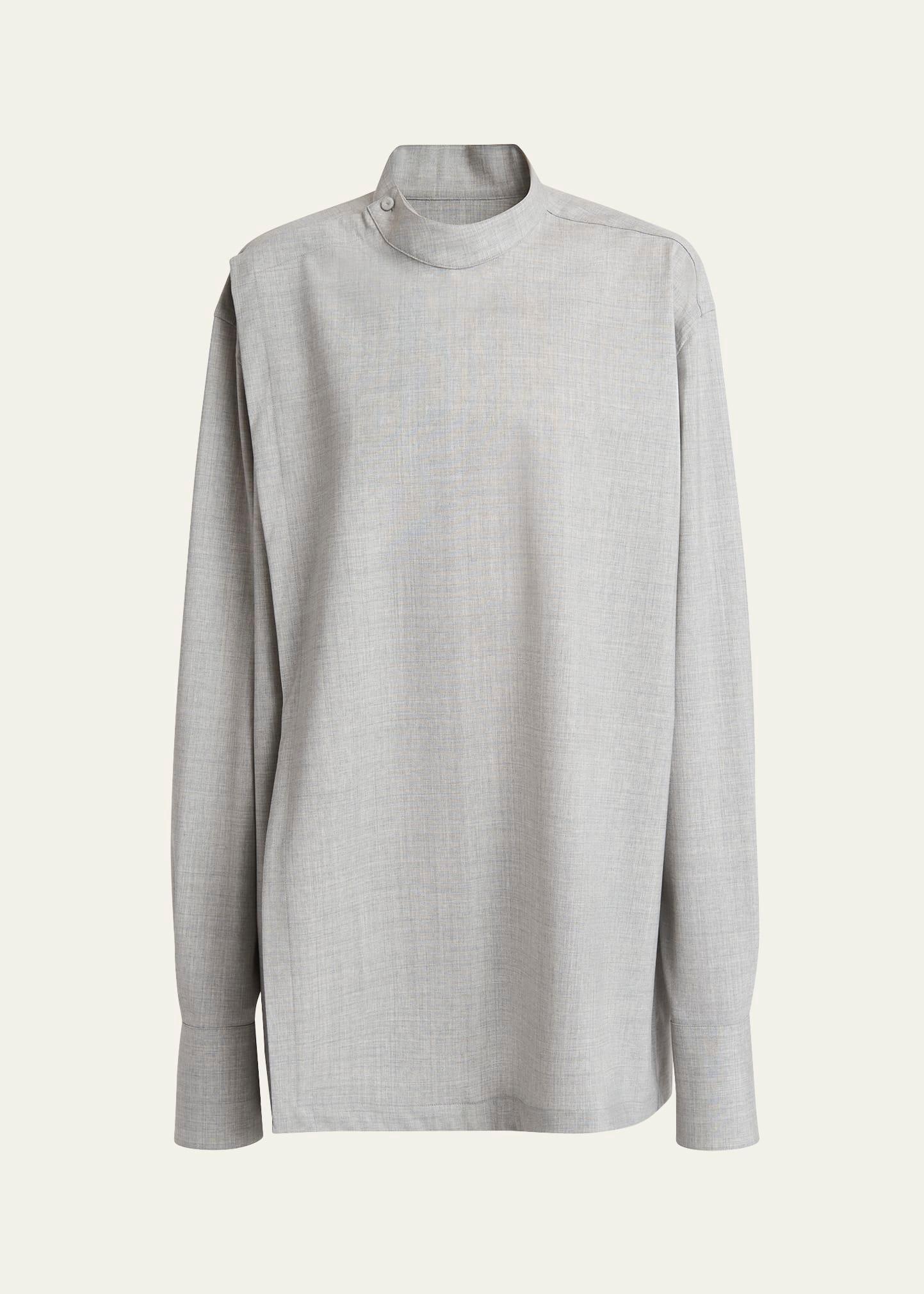 flavia long sleeve wool top