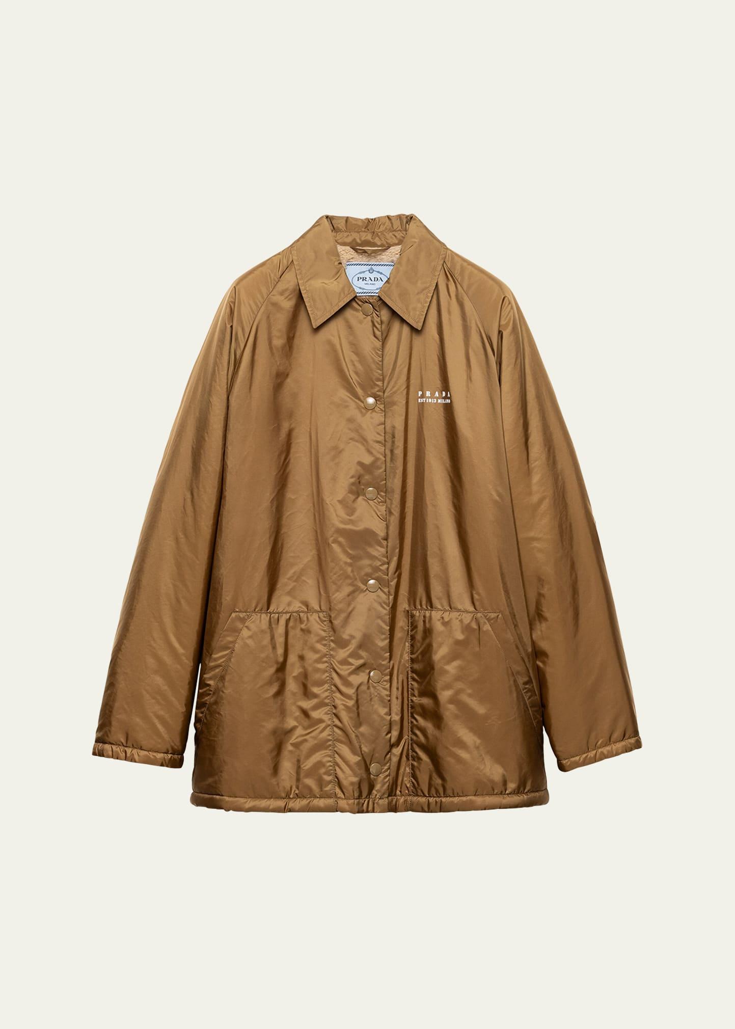 fleece-lined re-nylon jacket