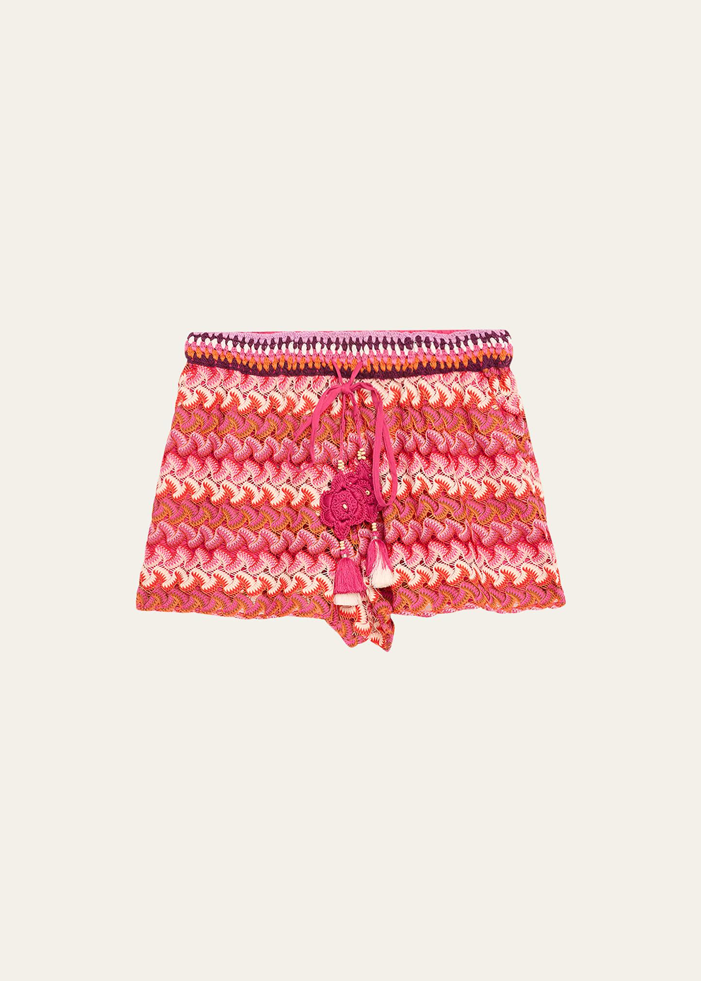 fleming chevron knit shorts
