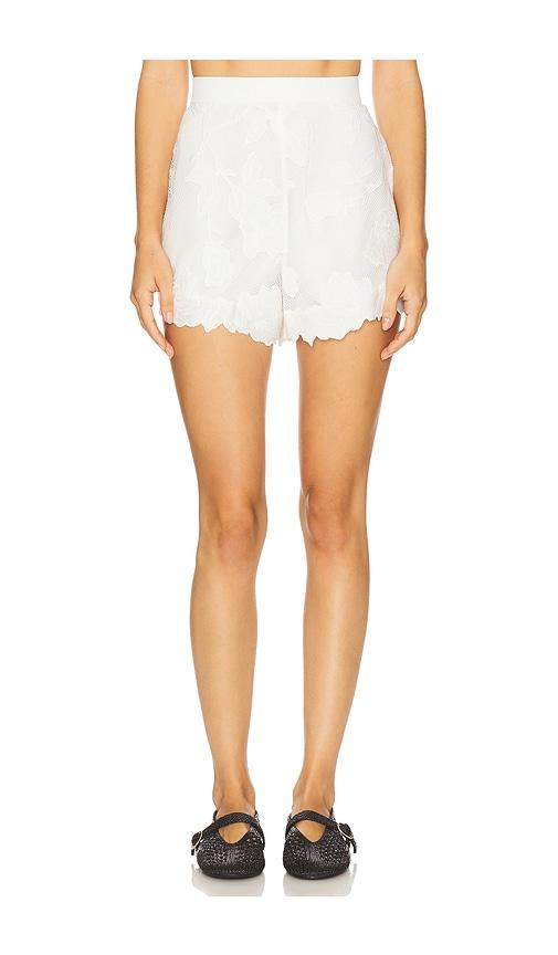 fleur du mal collette short in ivory.
