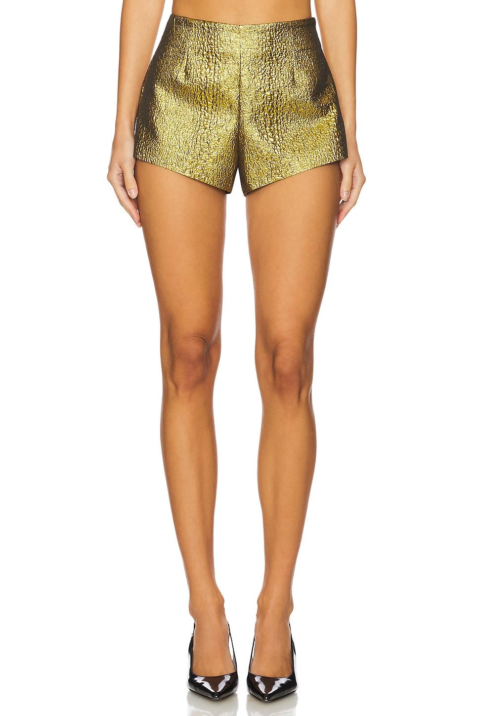 fleur metalllic shorts