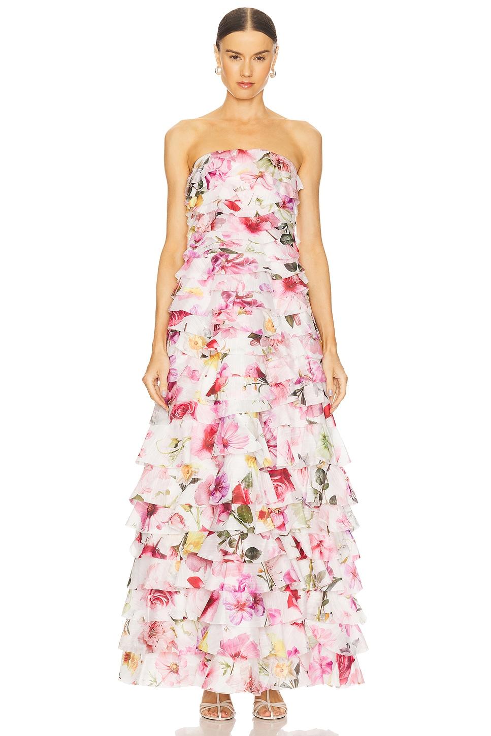 fleur pleated gown