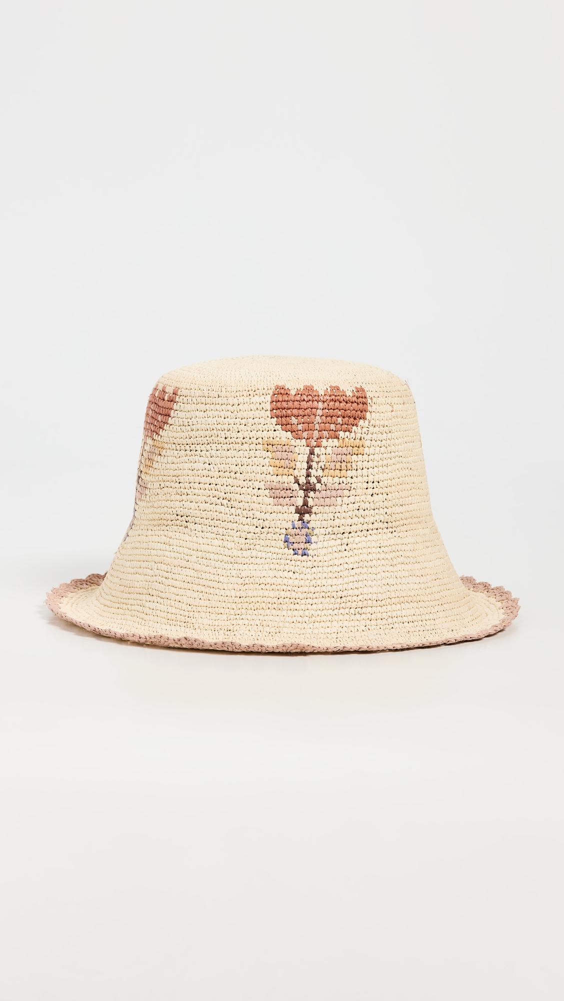 fleur straw hat
