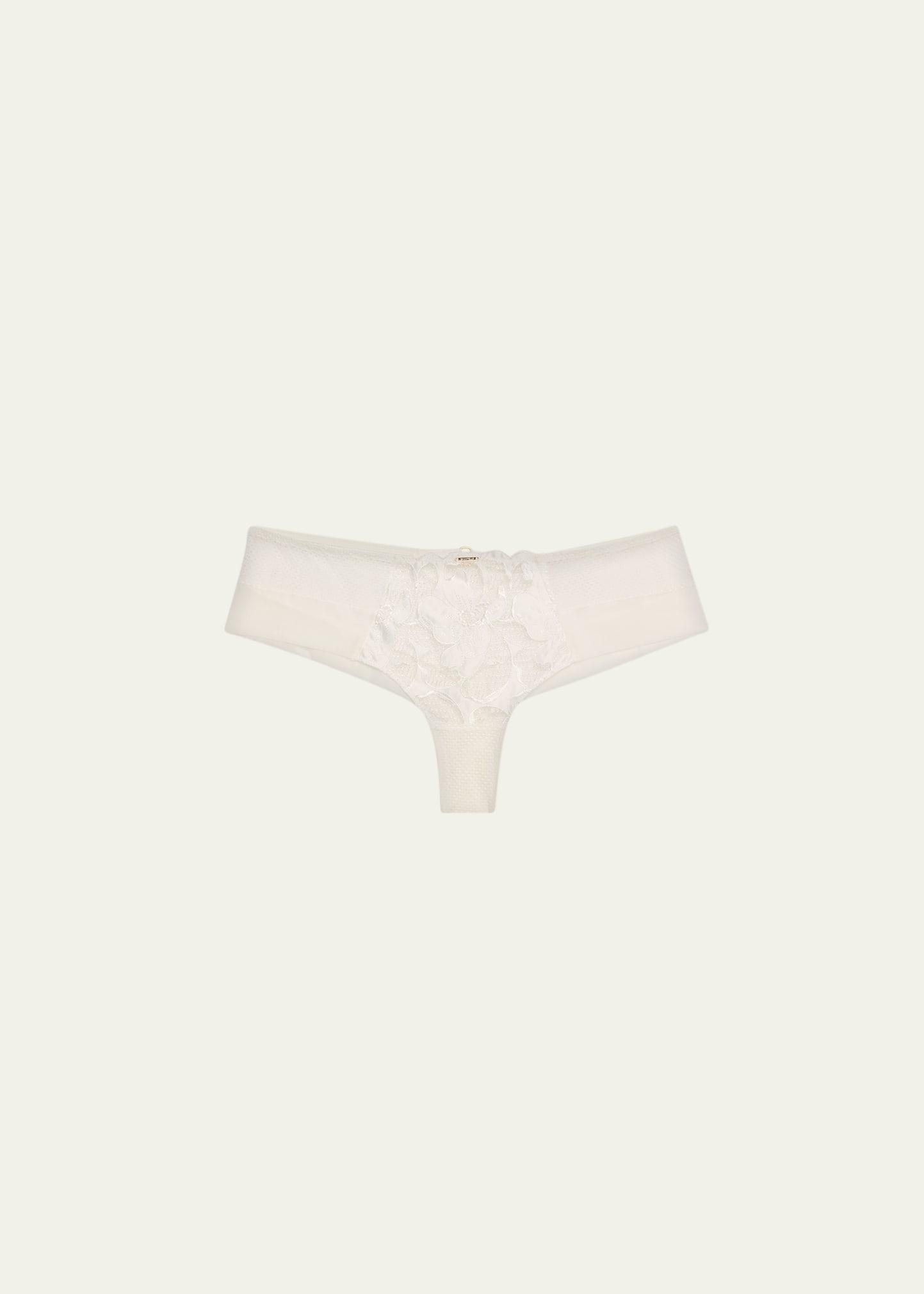 fleurs floral velvet tulle hipster briefs