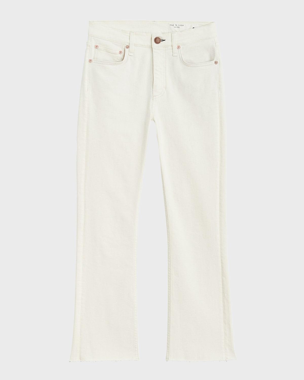 flexi peyton mid-rise ankle bootcut jeans