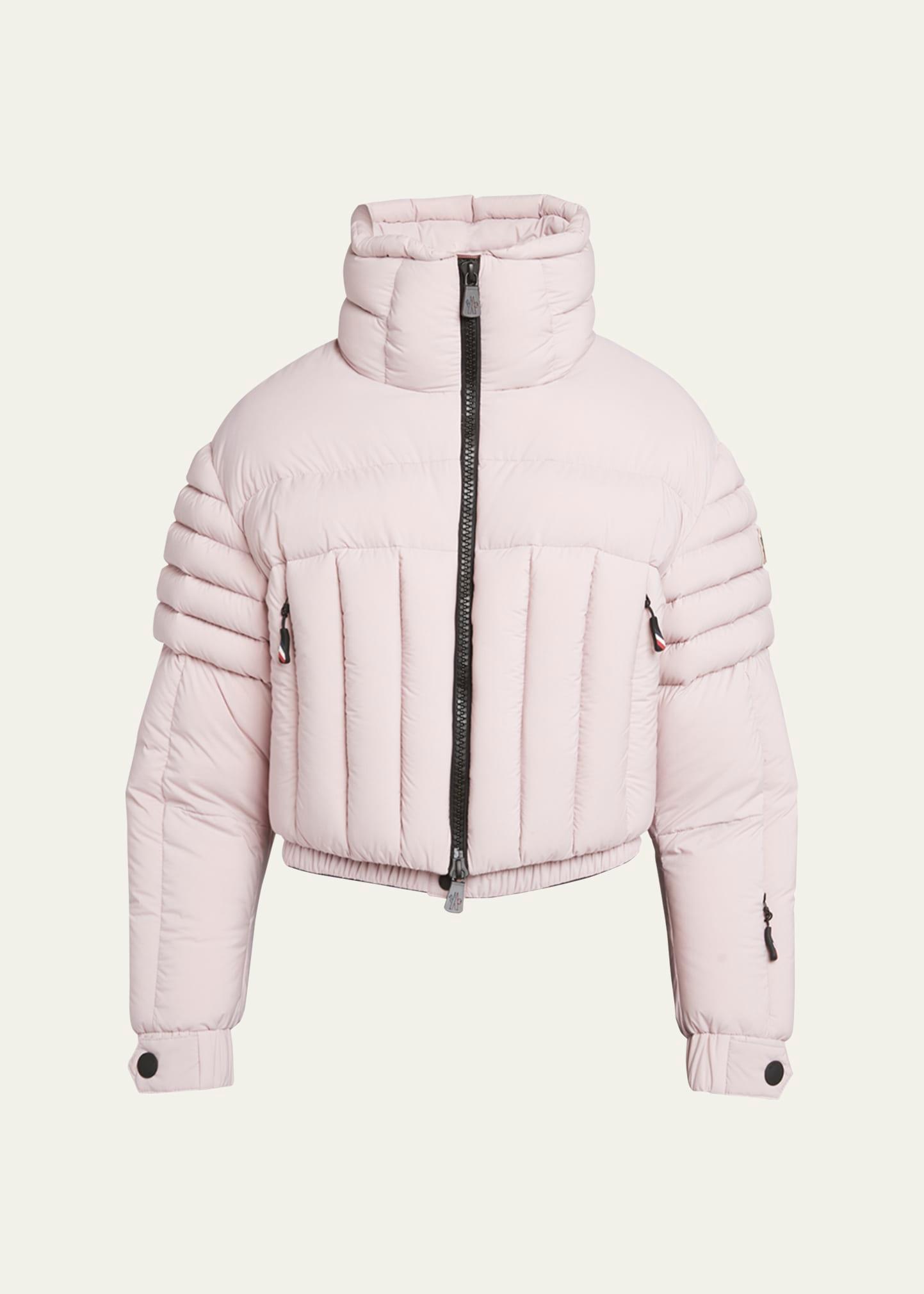 flims cropped puffer bomber jacket