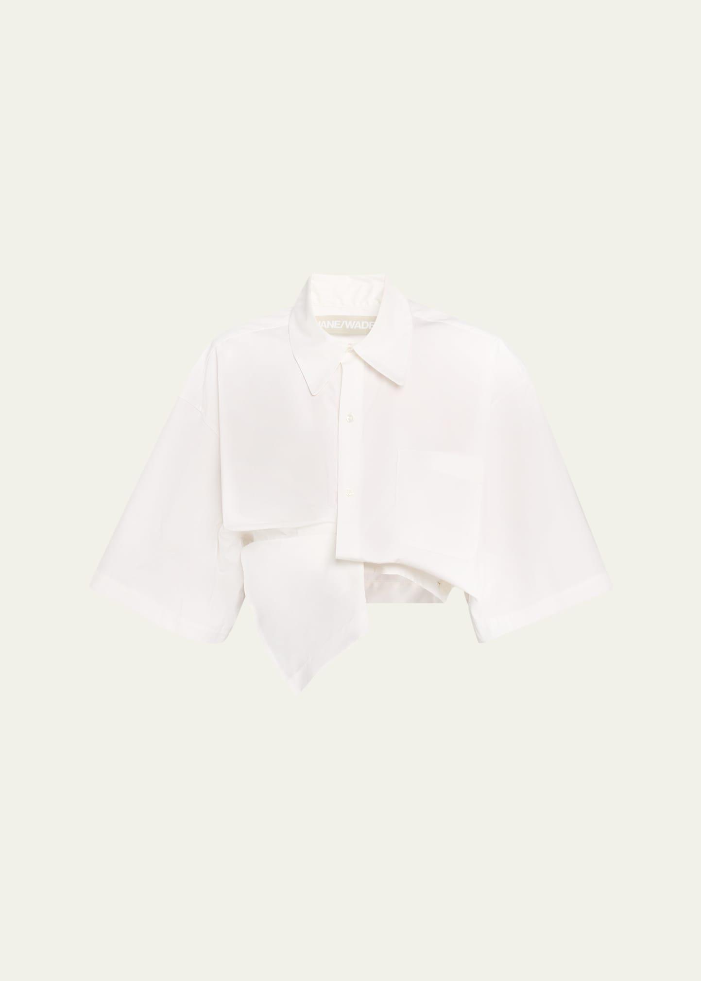 flip draped cotton top