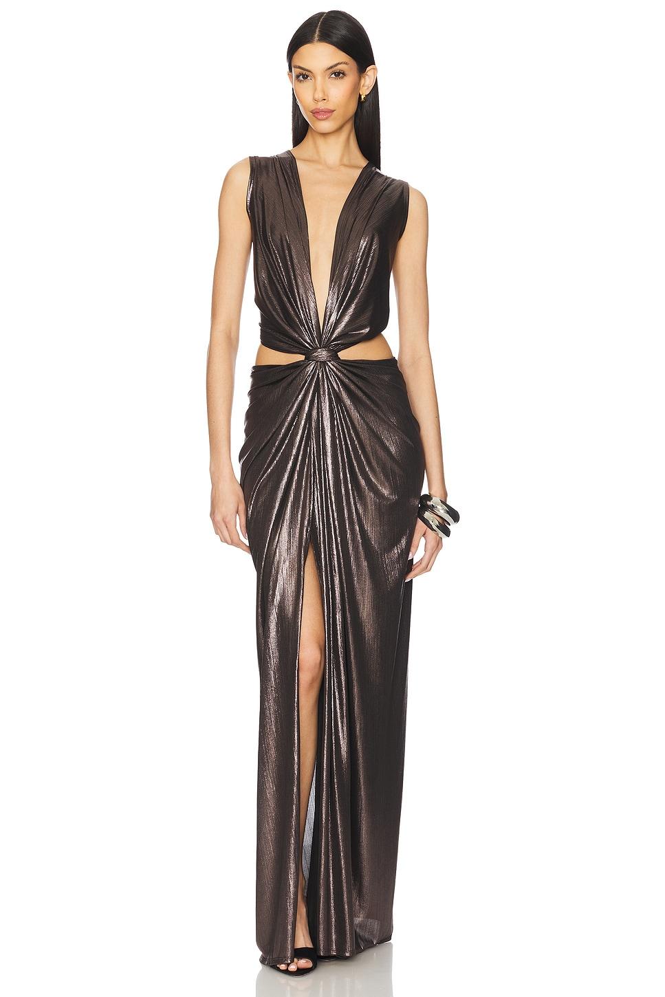floor length knot dress