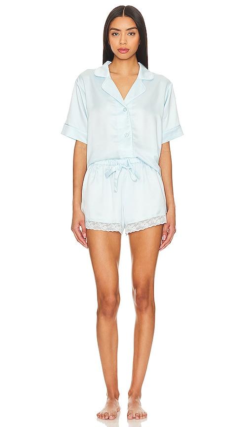flora nikrooz selena pj set in baby blue.