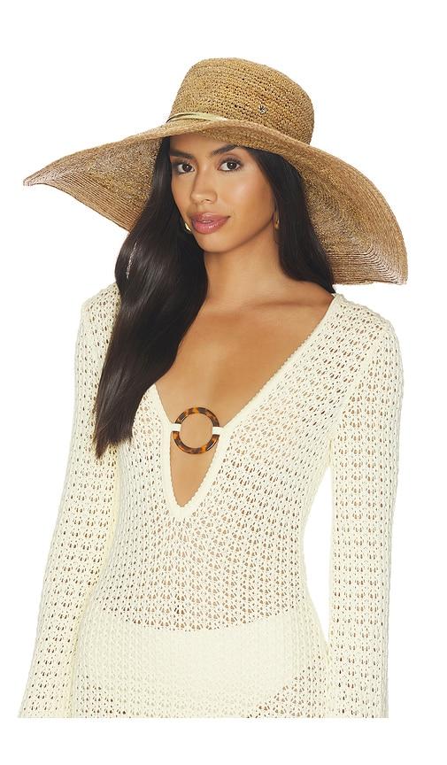 florabella marie wide sun hat in brown.