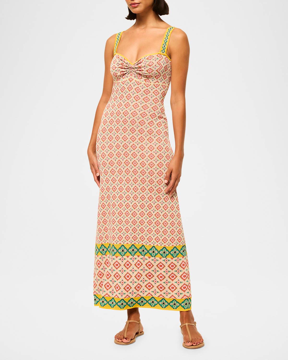 floral block bessie dress