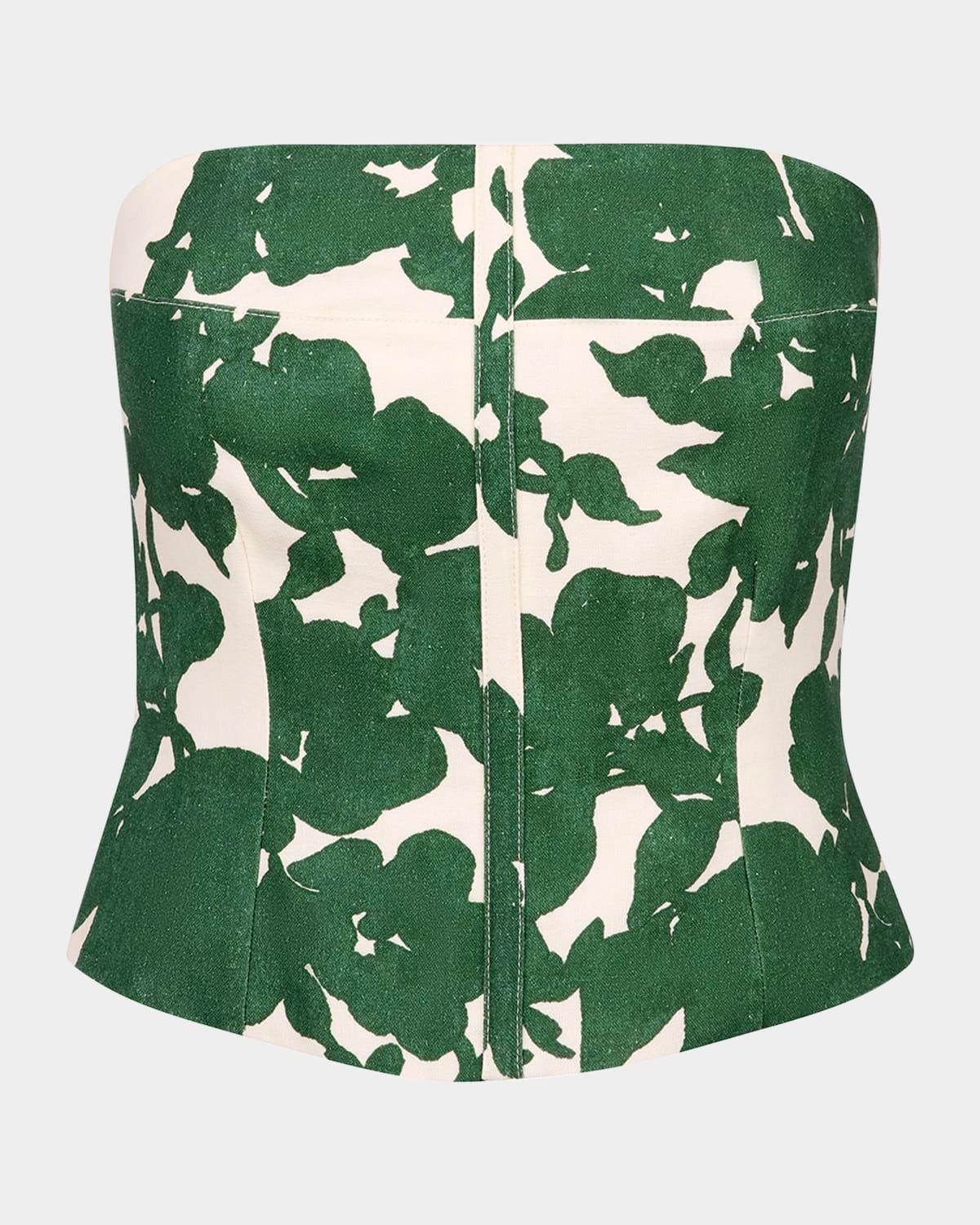 floral bustier top