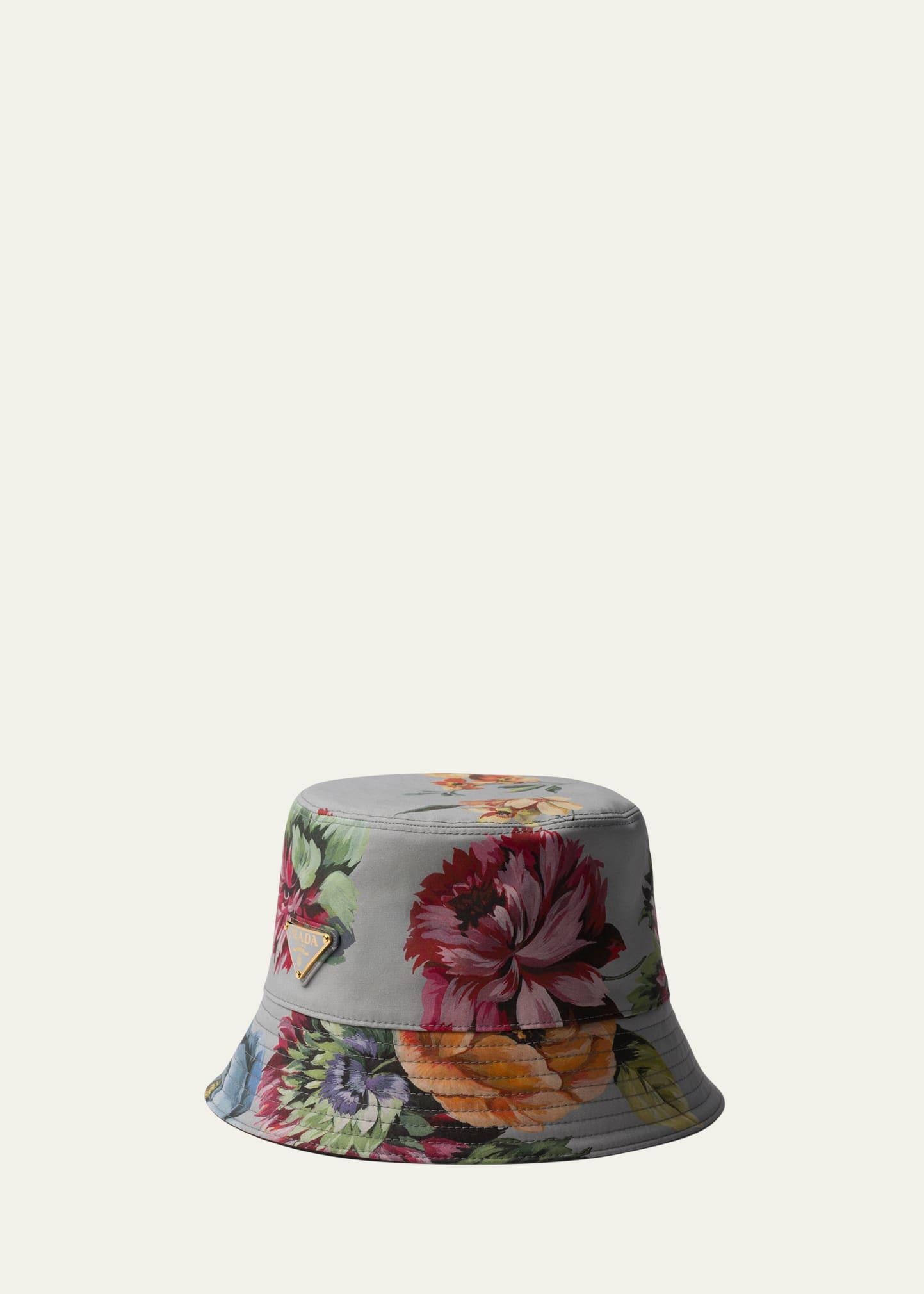 floral cotton bucket hat