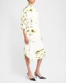 floral crepe belted shirtdress