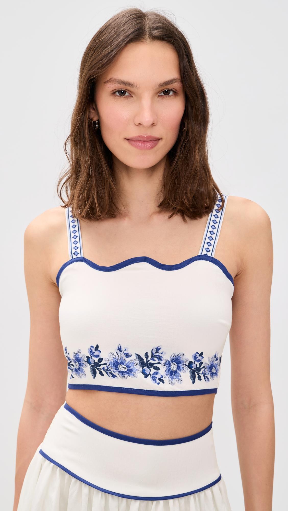floral crop top